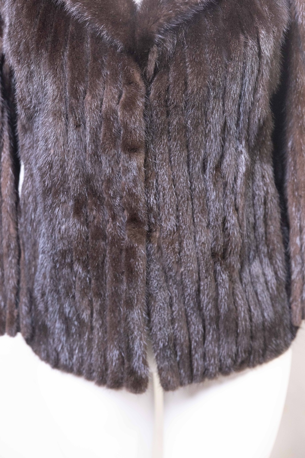 Vintage ZCMI Cameo Room Authentic Dark Brown Mink Fur Coat Jacket M/L