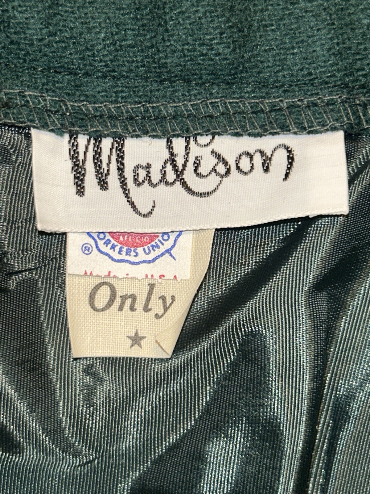 Vintage 1960s Madison Wool Trousers Womens Size 18 Union Made Deadstock