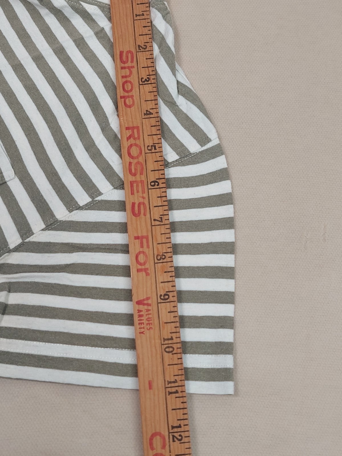 Vintage 90s Lizsport Stripe Tee Cotton Linen Top Sm Normcore Coastal Grandma