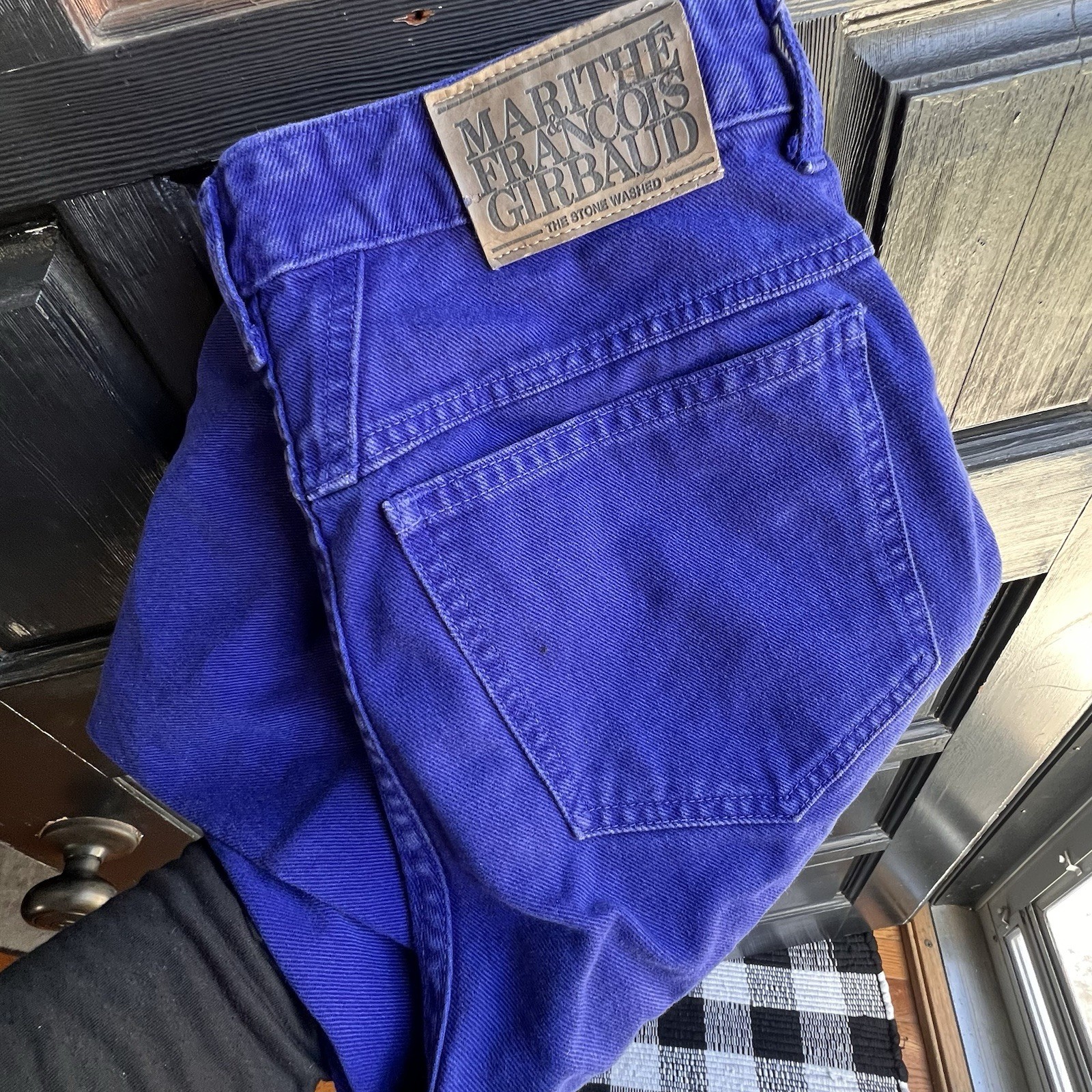 VTG Rare 90s Women’s Marithe Francois Girbaud Jeans Size 7/8 Purple/blue