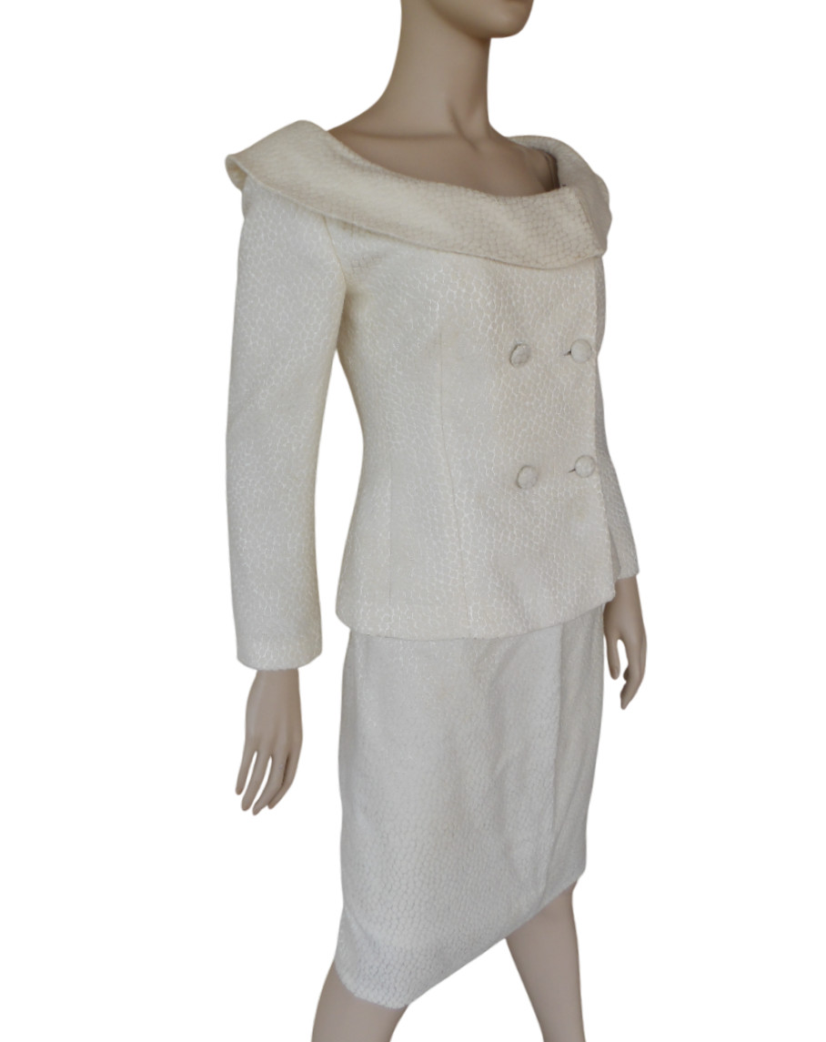 Mackie by Bob Mackie Formal Evening Dress Suit Jacket Skirt Vintage Sz 6 S Fairy