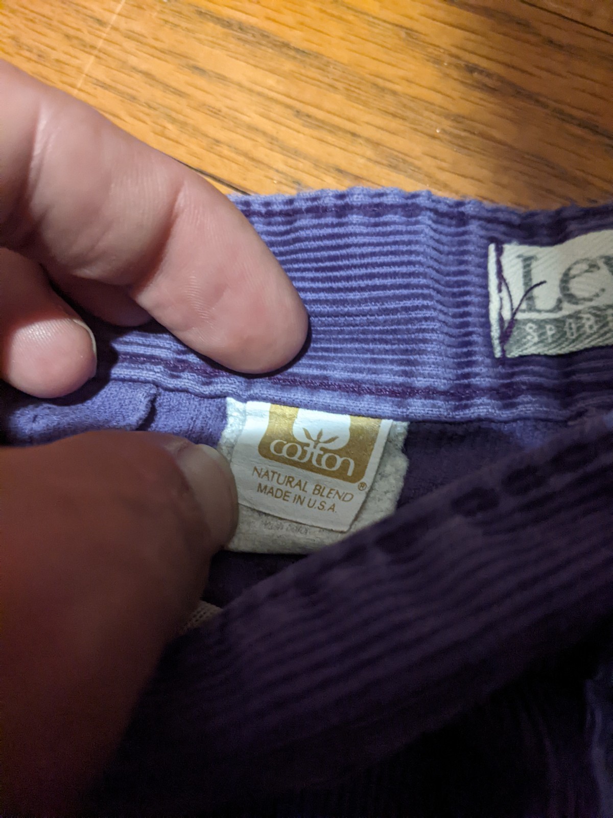 Vintage 80s Levis Faded Purple Corduroy Women’s Pants sz 12 Pre Owned