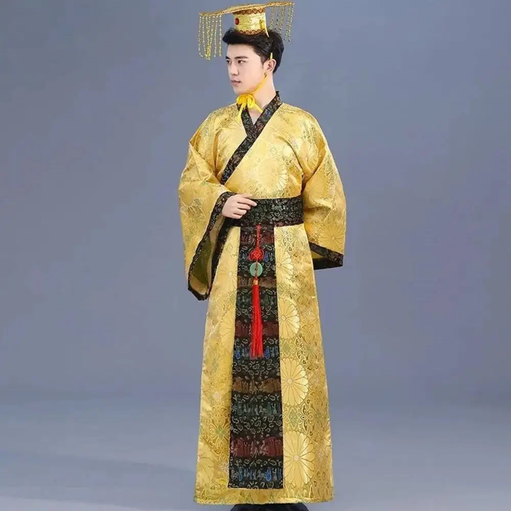 Ancient Costume Chinese Emperor China Costume Hanfu Tang Men Stage Performance
