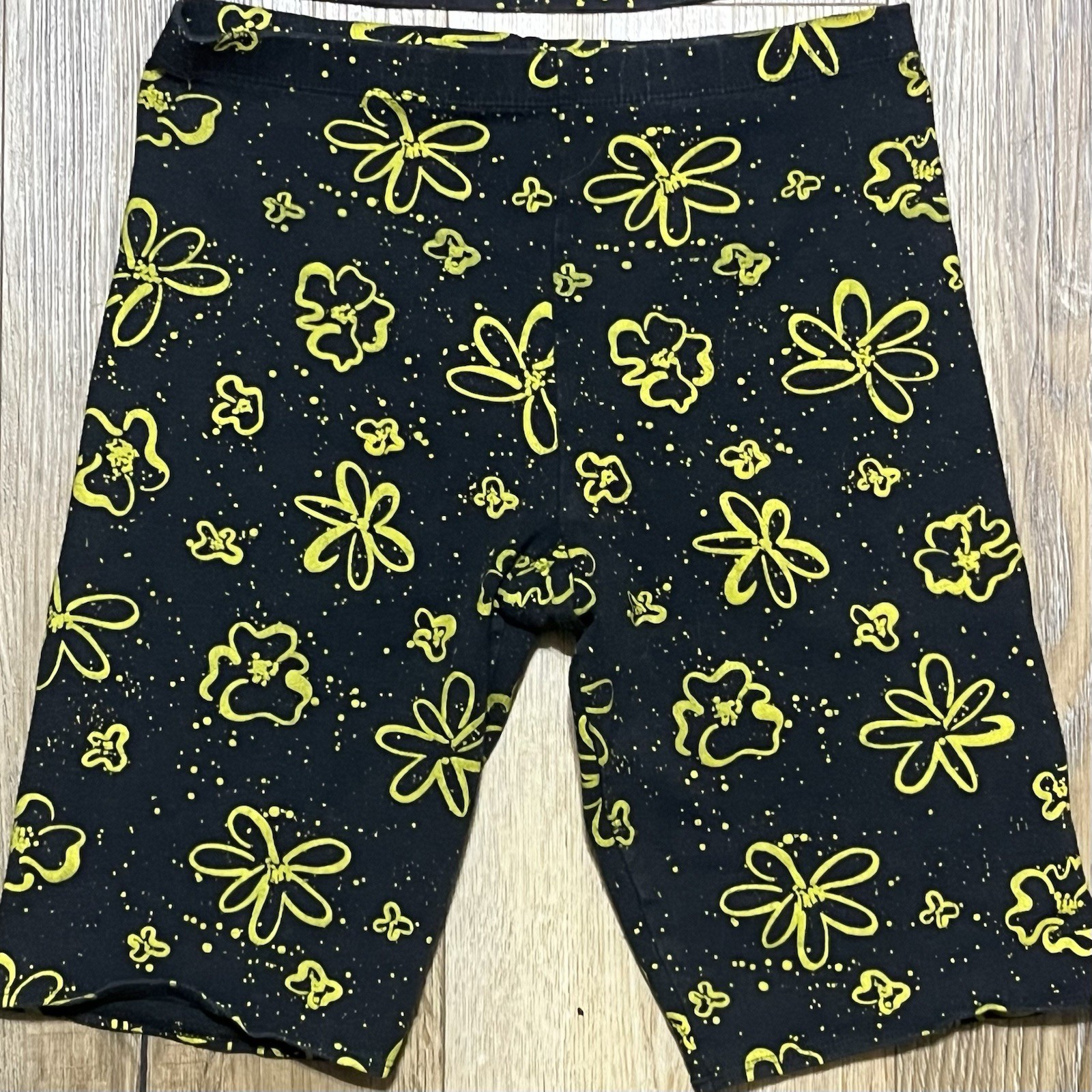 VTG The Body Co Floral Top Biker Shorts Set M/OS 80s 90s Single Stitch Retro