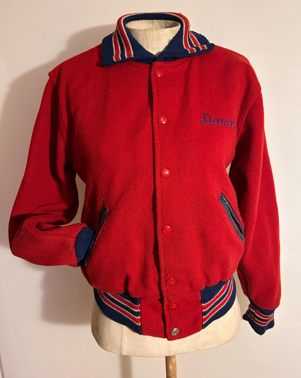 Vtg 50s Christmas Wool Varsity Jacket McKeesport Tigers Pennsylvania BL USA