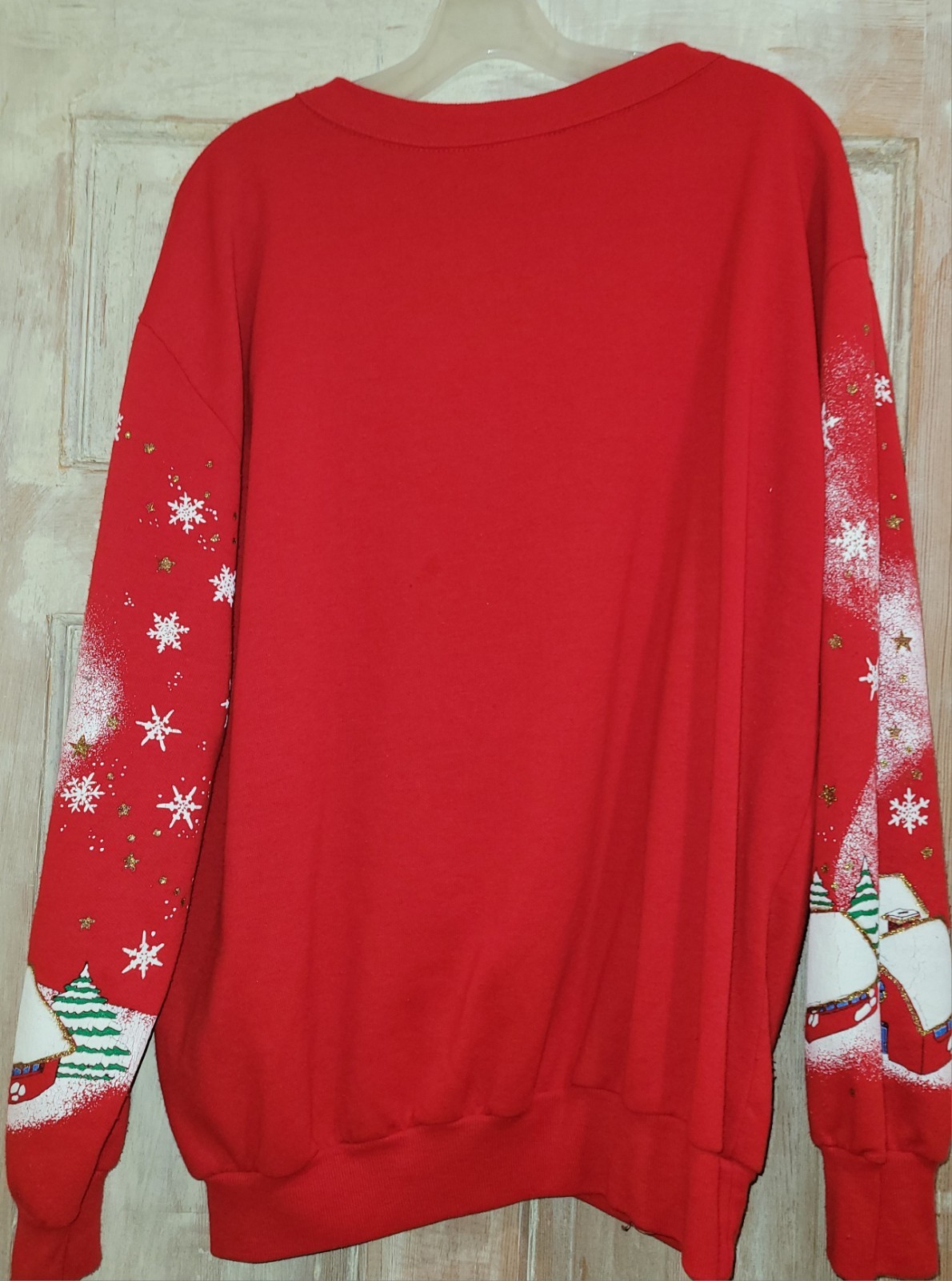 Vtg 1990s Holiday Time Christmas Santa Sweatshirt Size XL