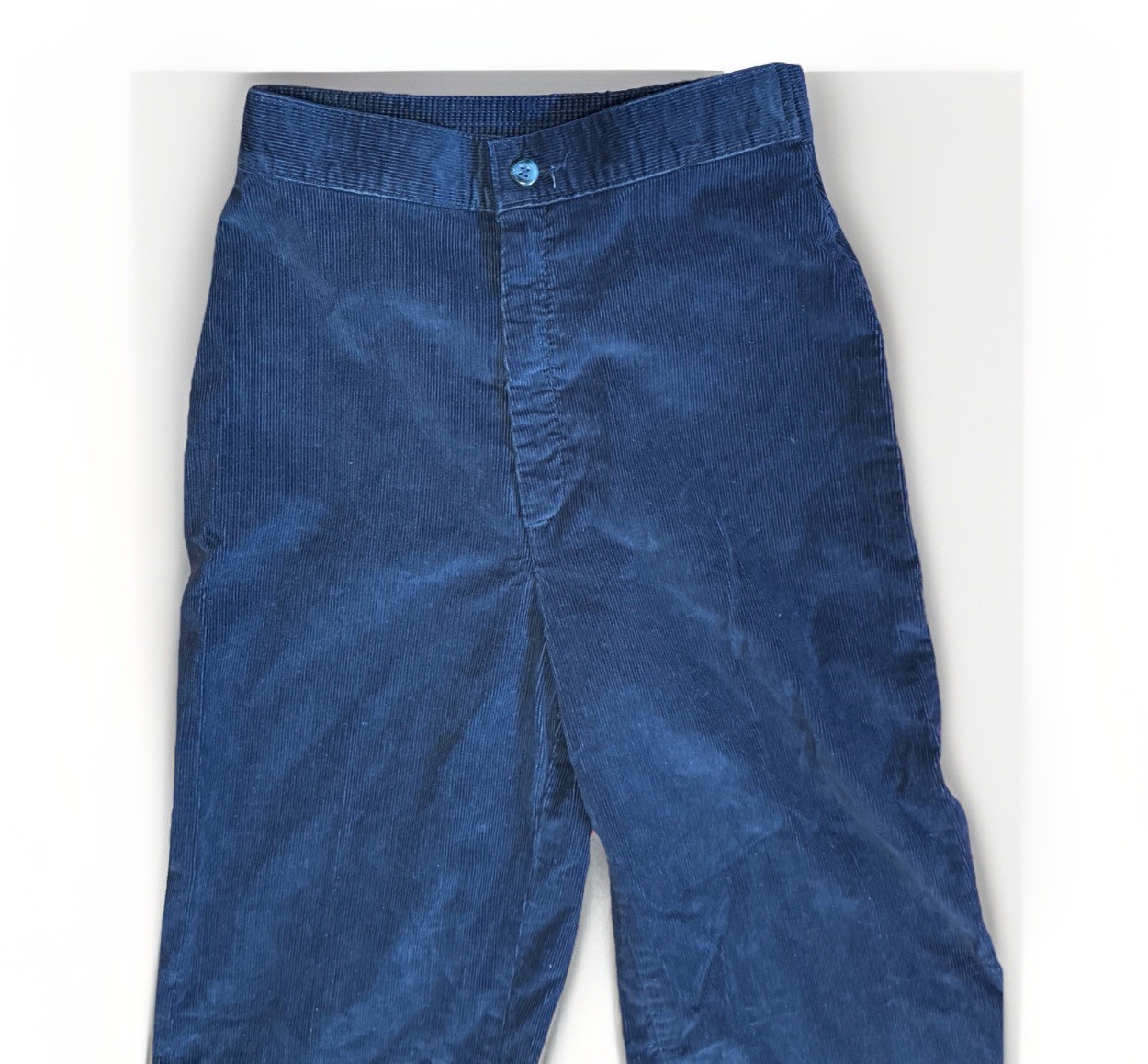 Levi’s Womens BIG E 70’s High Rise Blue Corduroy Slacks 25”x32”