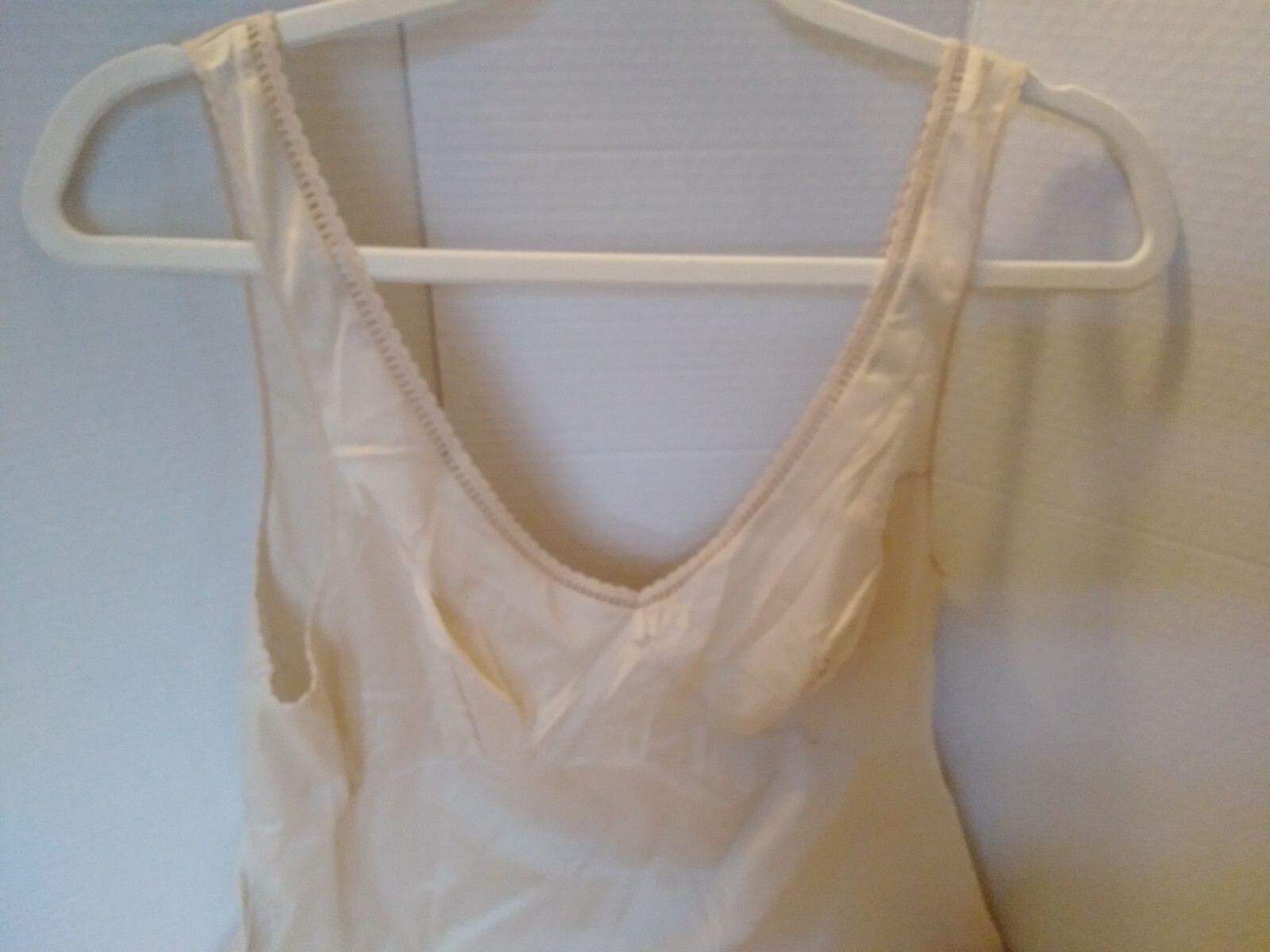 Vintage Full Slip Dress Chemise European Size M-L Triumph Intl Beige