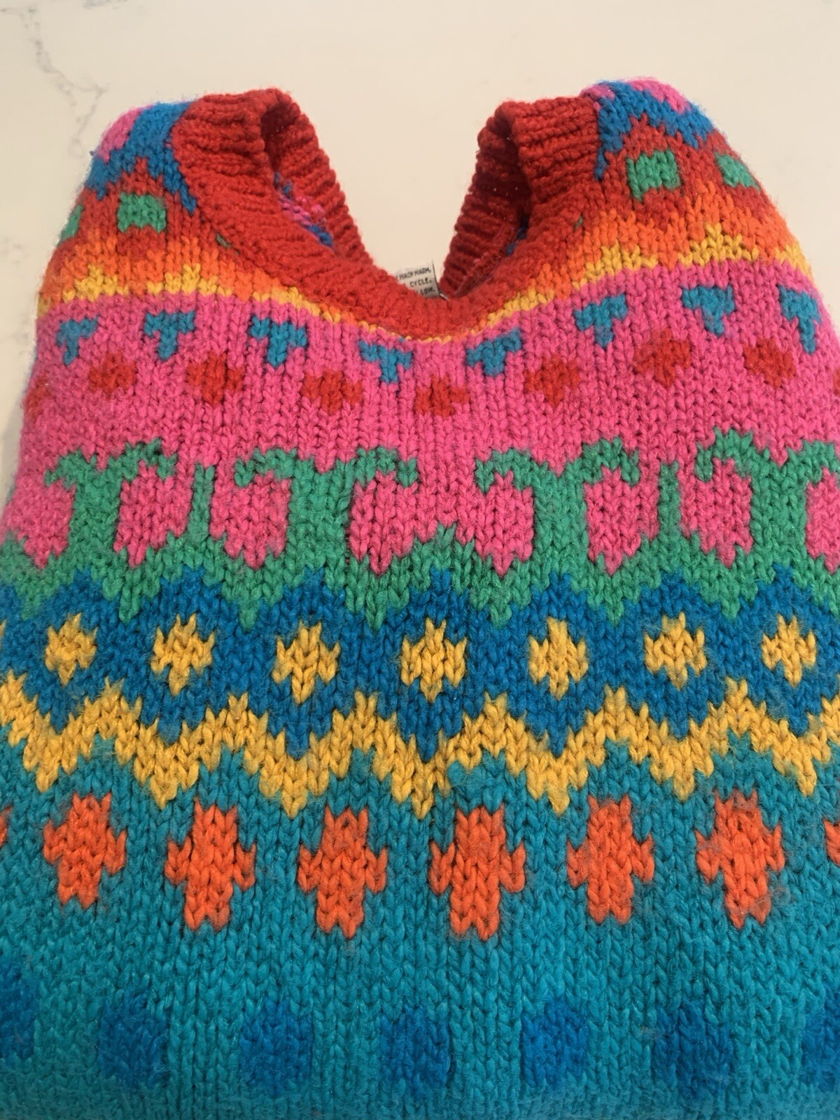 Contrasts Vintage Women’s Knit Sweater Size Medium 1980’s