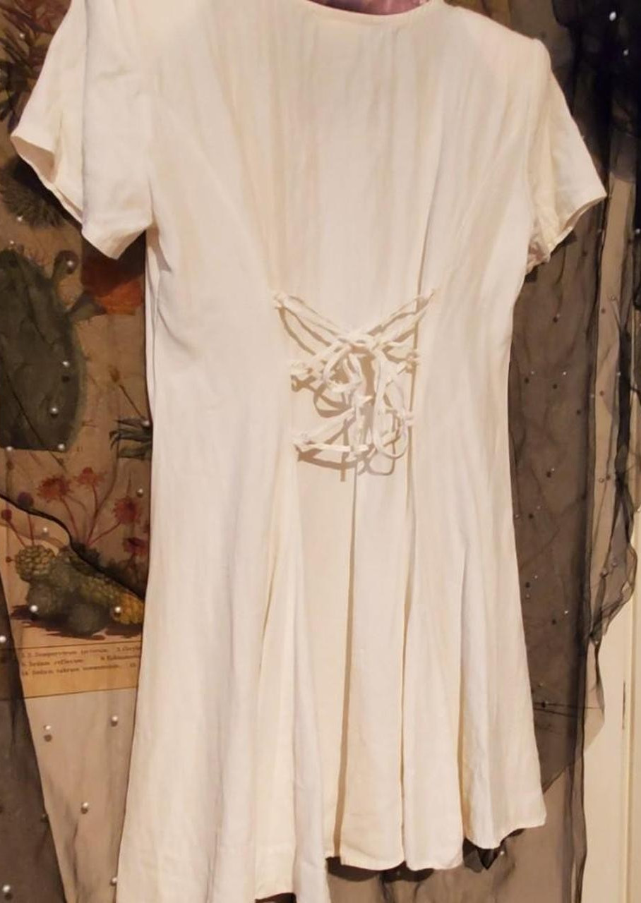 Vintage 90s Rampage Babydoll Lace Up Dress New Deadstock Medium