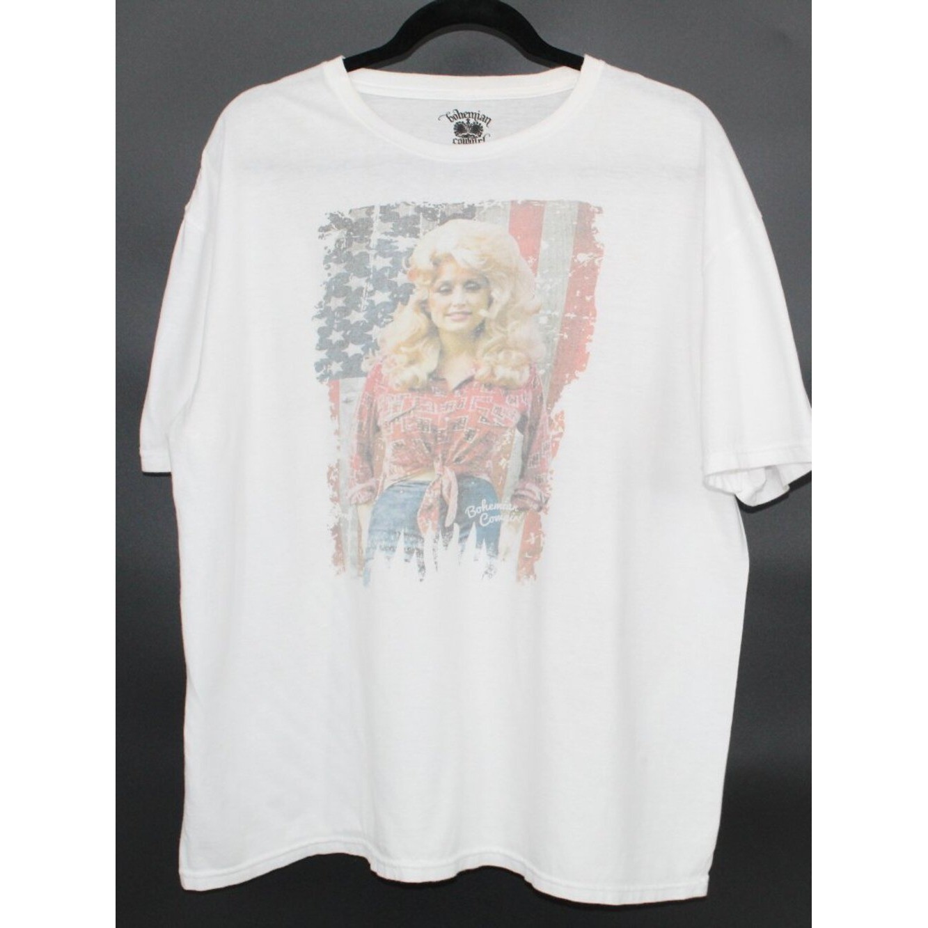 Vintage Bohemian Cowgirl Dolly Parton Graphic Tee XL Retro 100% cotton