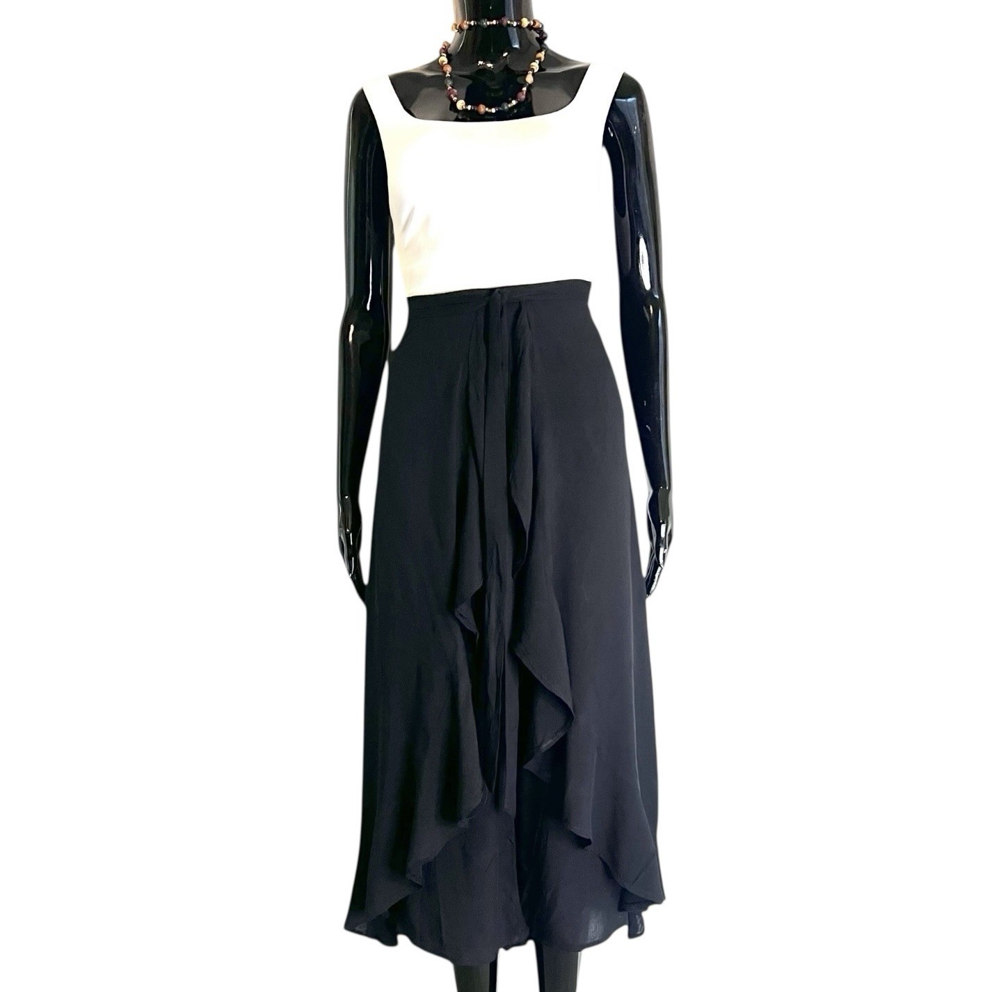 Black Women Flowing Gaucho Pant Wrapper
