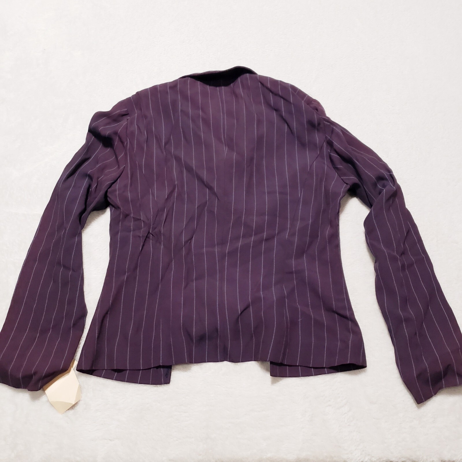 Vintage JSJ Petite Jacket Blazer Purple Pinstripe Womens Sz 4 NWT Made USA NWT