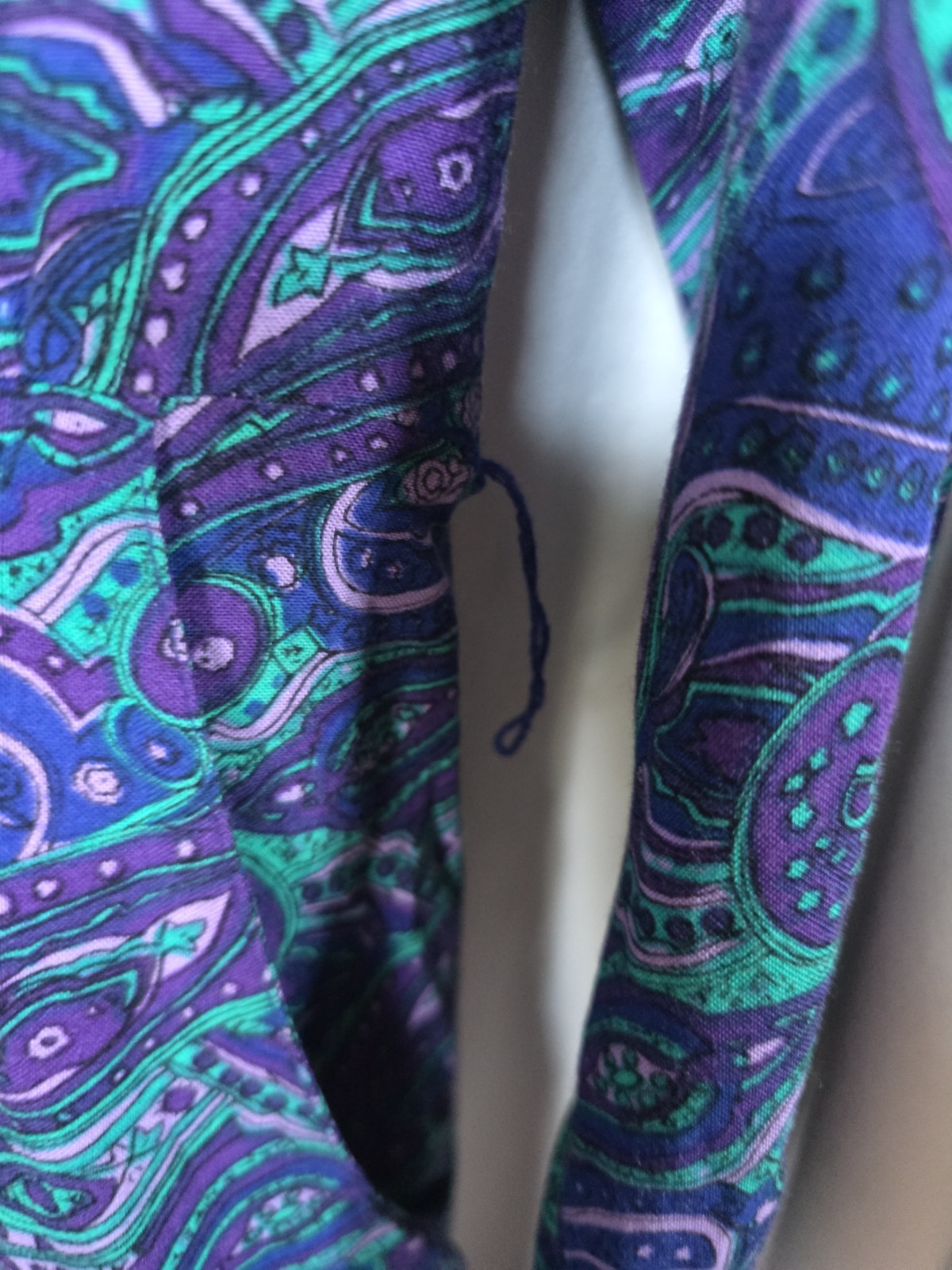 Vtg 80s Avon Fashions Jewel Tone Paisley Shirtwaist Midi Dress Rayon 9/10