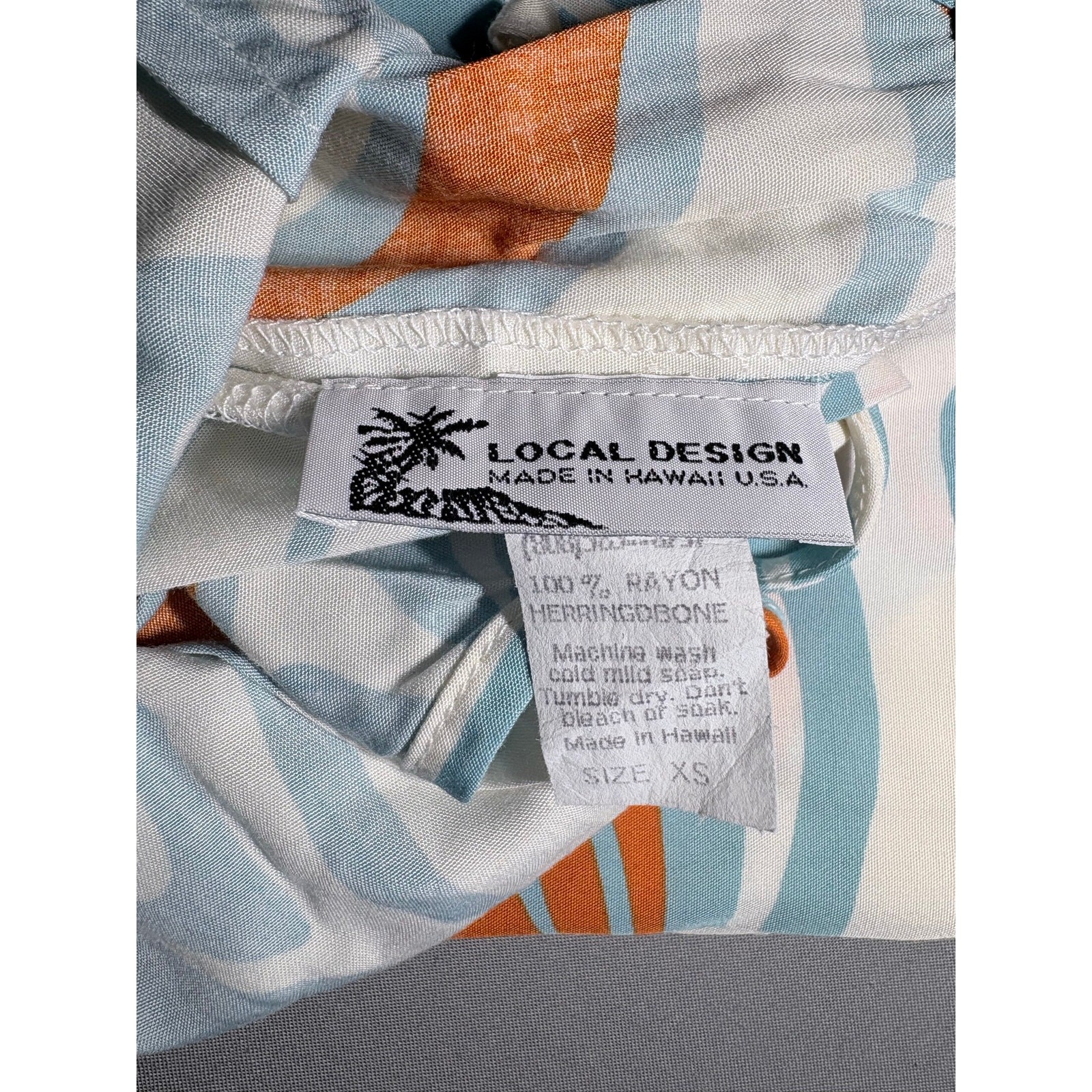 Vintage Local Design Made In Hawaii Funky Retro Racer Back Flowy Top Women’s XS