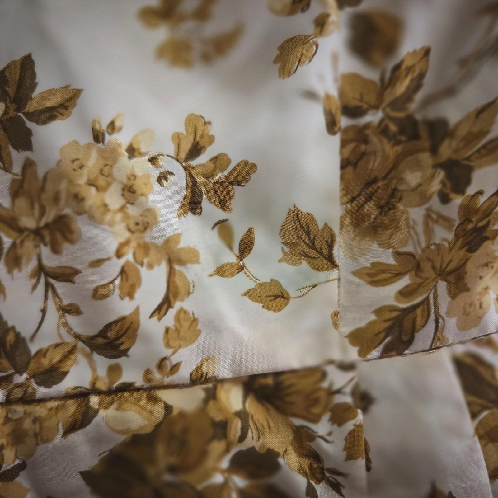 House of Lords Dress Set Vintage 1960s Floral Sheath Jacket Gold Yellow 12 S M