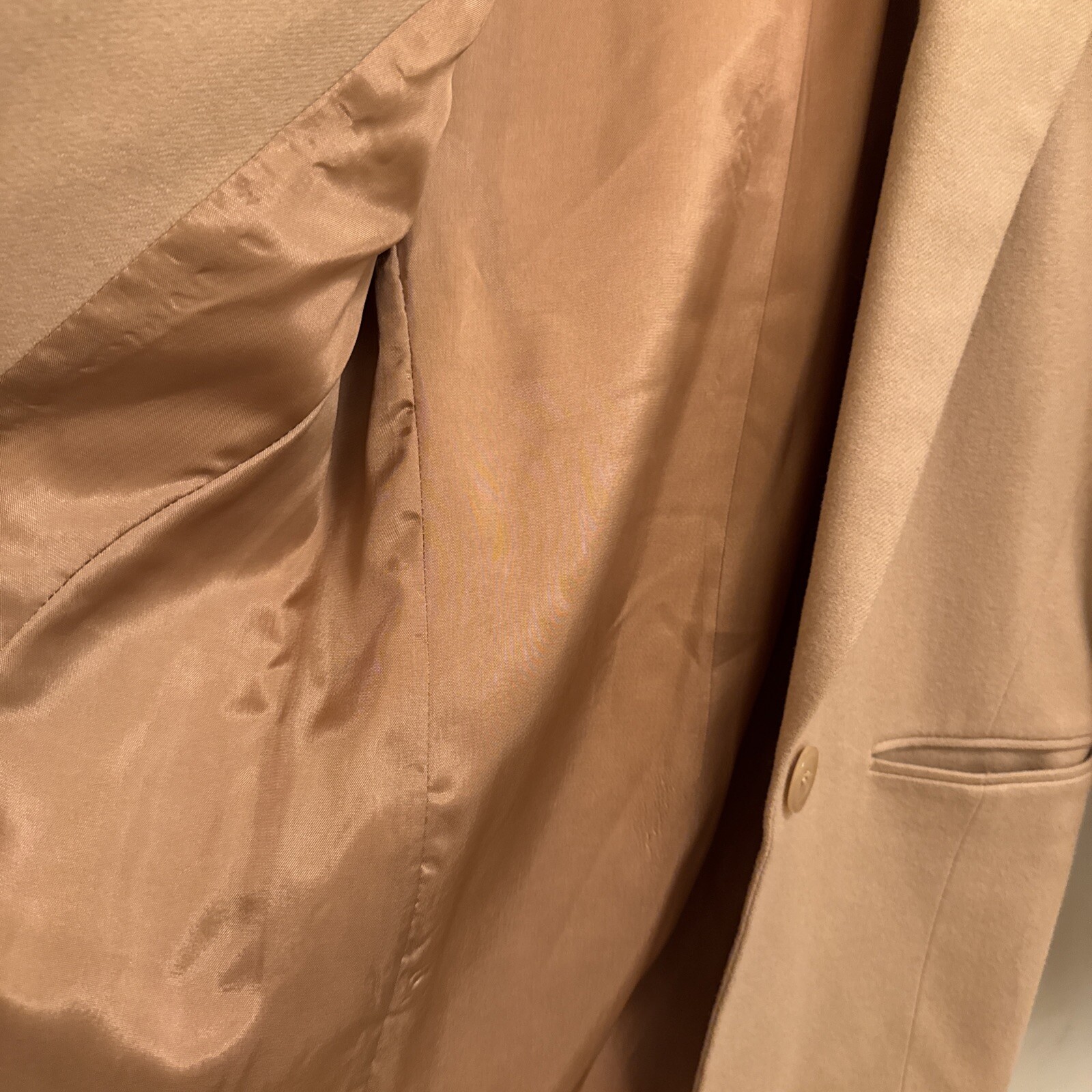 Vintage Preview International Women’s Wool Blazer-Camel Color Xxs Petite 2 4
