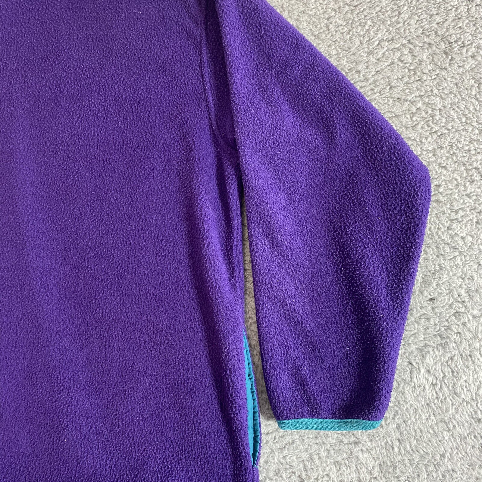 Vintage 90’s Venezia Vitale Fleece Jacket Women’s 14/16 Purple Pink Blue Zip
