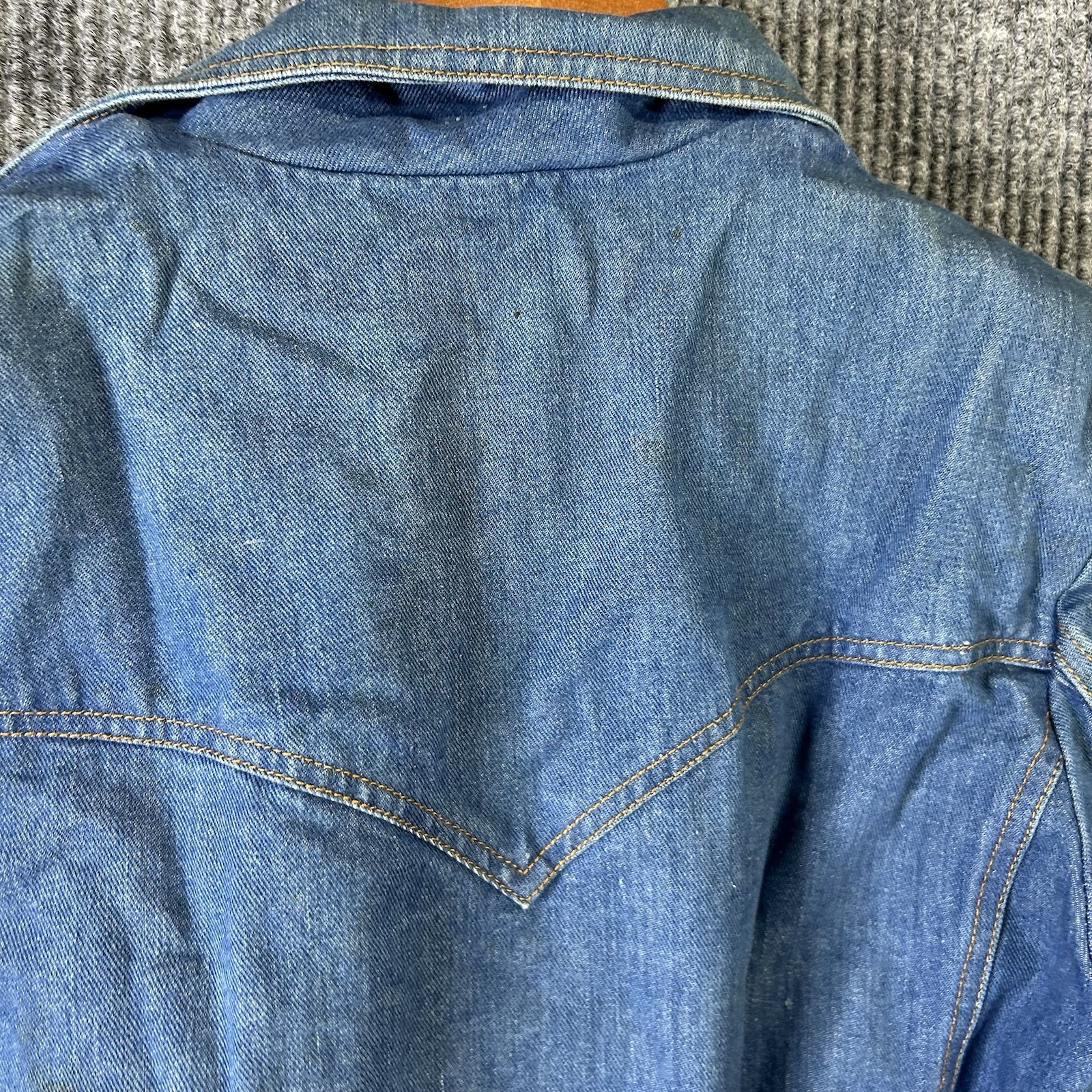 Vintage Denim Blazer Jean Jacket Women’s Medium Button Front Western Classic
