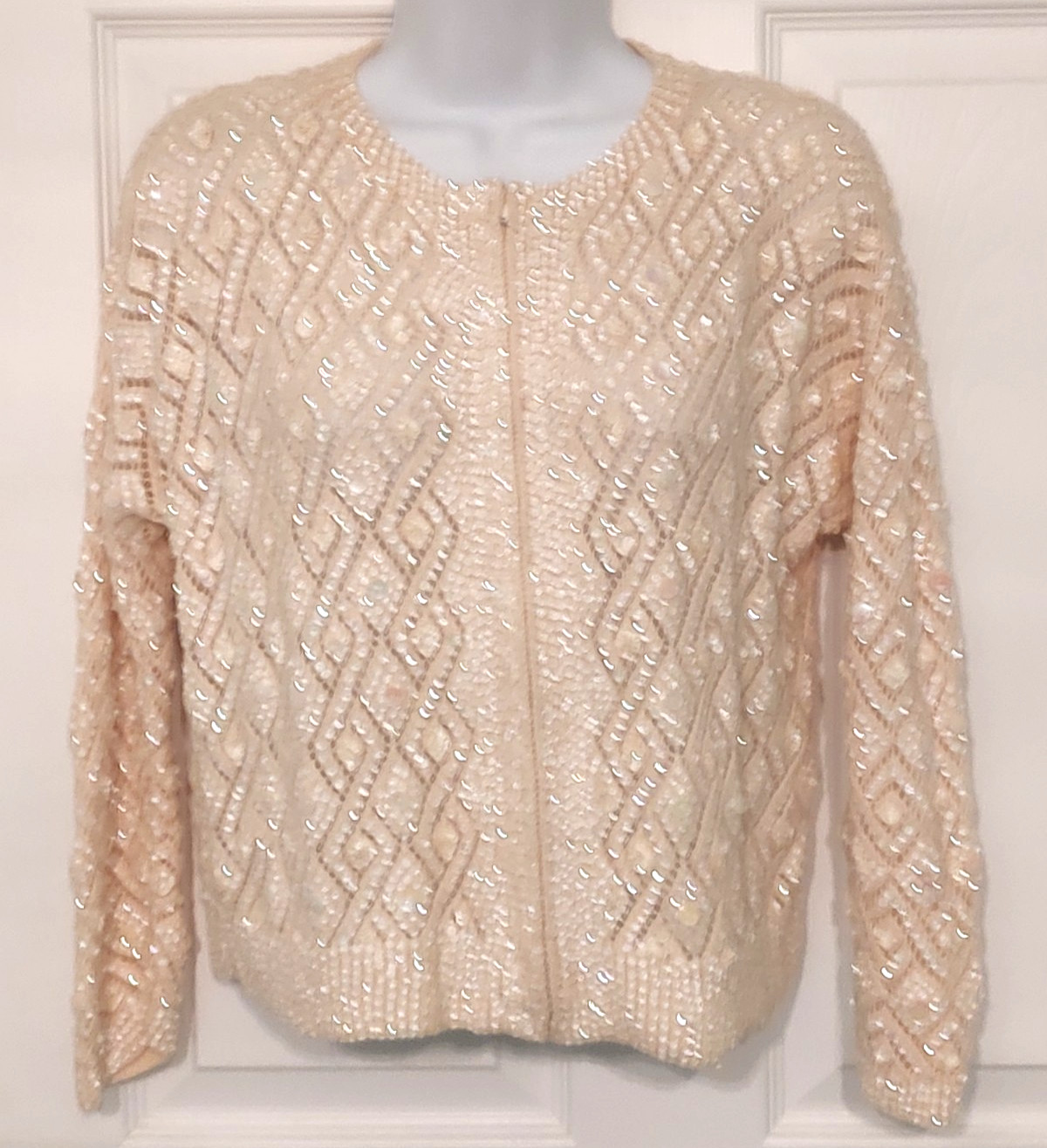 Vintage Sequinn Sweater JACKET CAVANAGHS 50’S 60s Hollywood Glam VTG