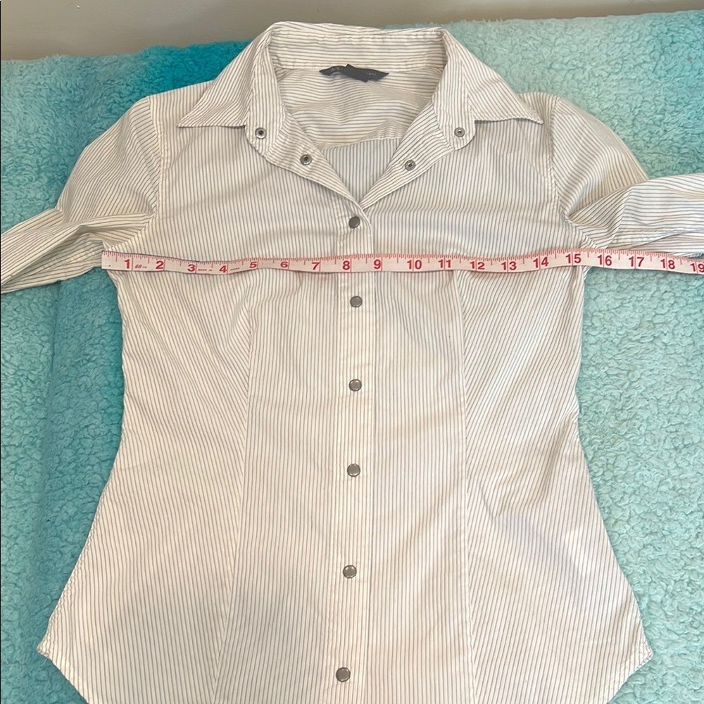 🔥Armani Exchange White and Black Striped Shirt🔥