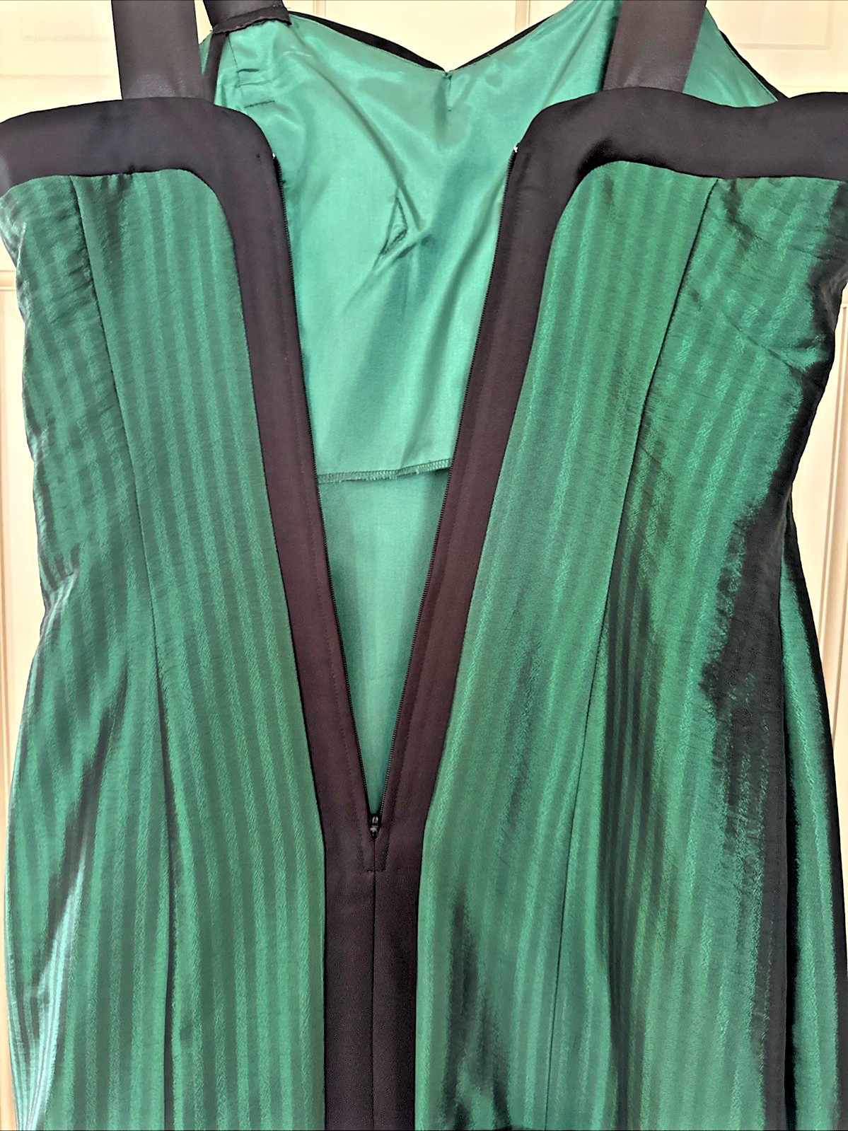VtgJosh & Jazz Dress Sz 11/12 Green Tiered 1920’s Cocktail Regal Royal Gatsby