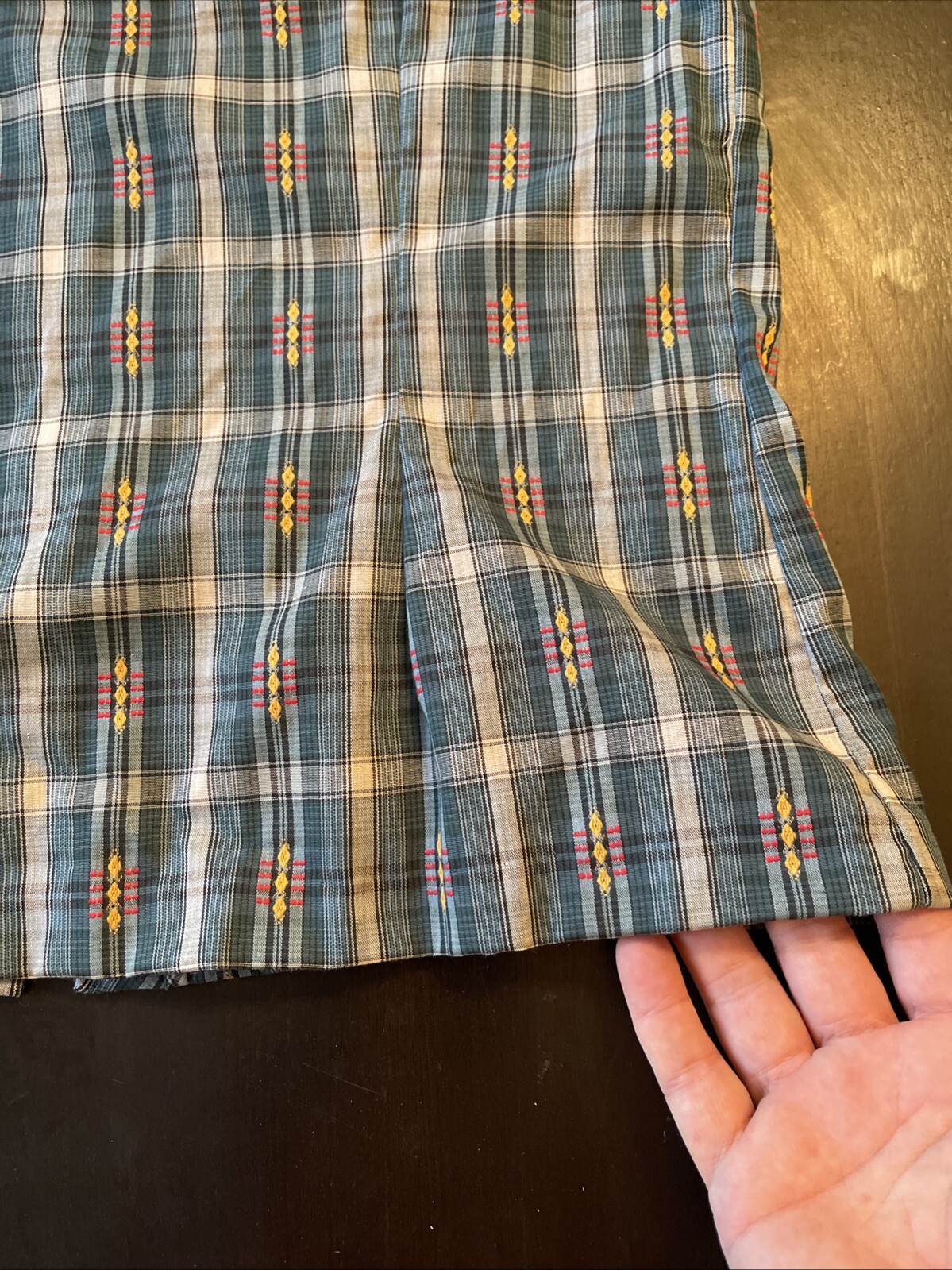 Juniors Vintage 1970s Bobbie Brooks Plaid Blouse Shirt 13/14