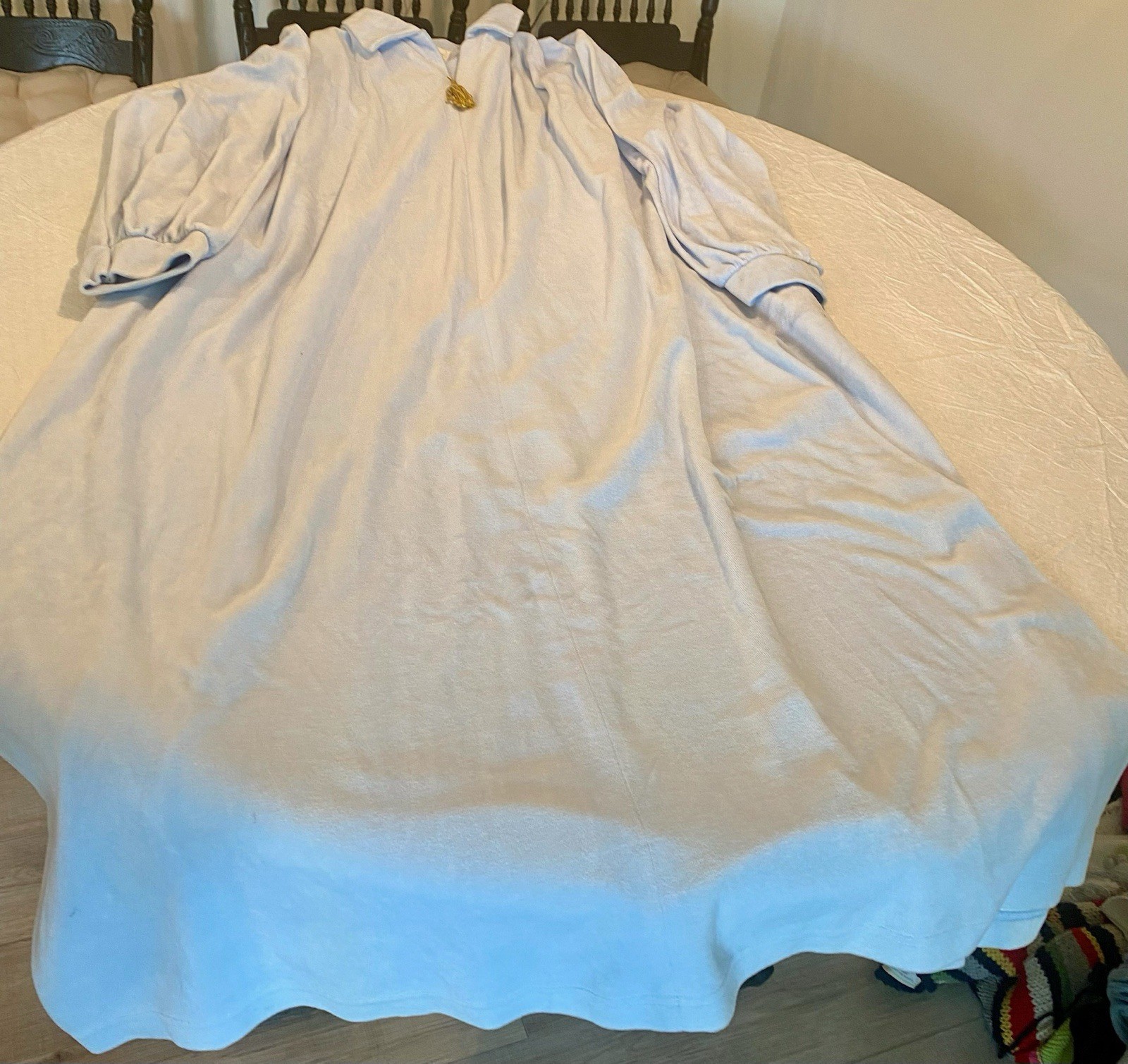 Vintage Ariel Cream Robe Embroidered Women’s Bath 2XL