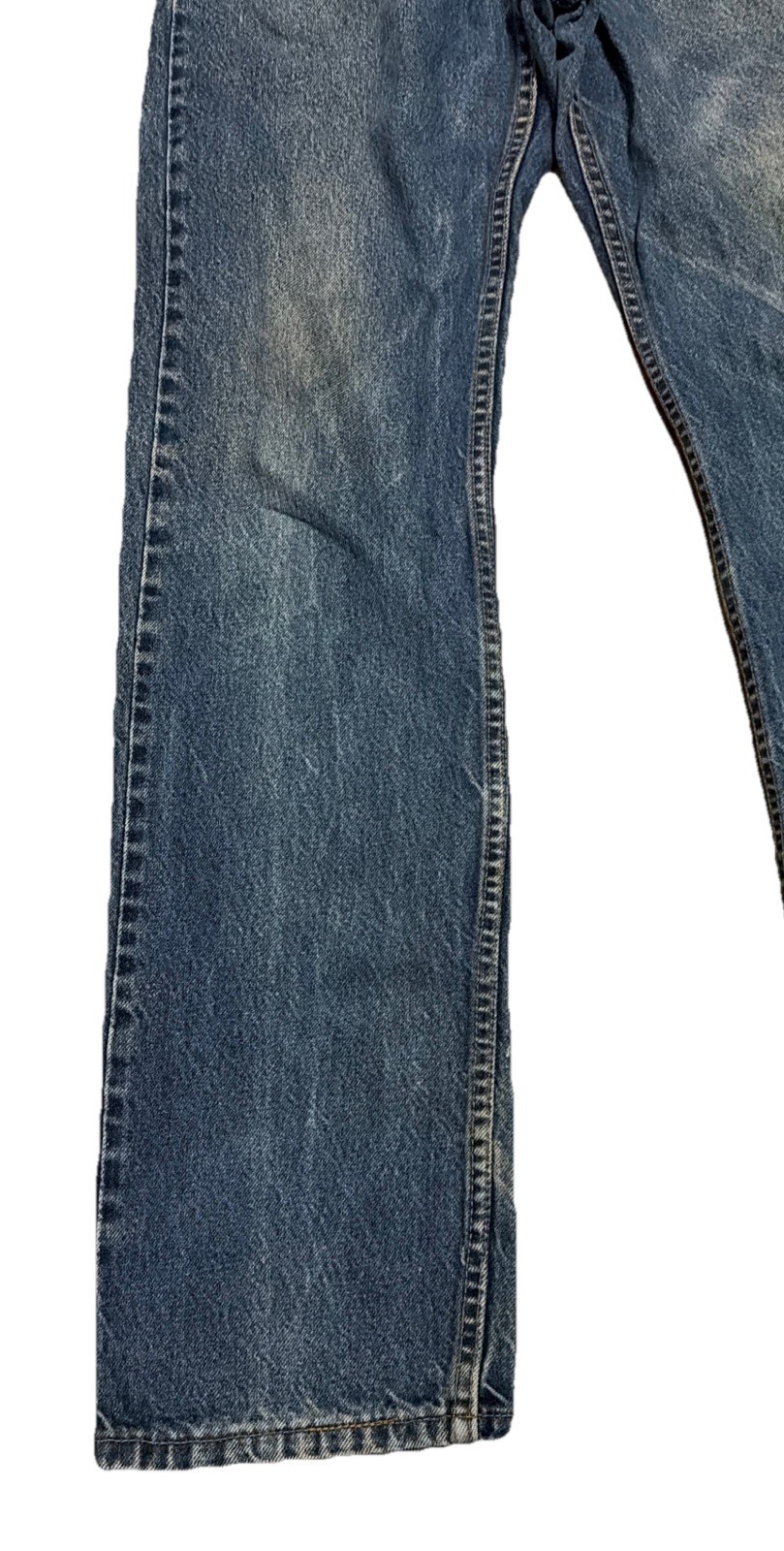 Vintage Levis 505 0216 Red Tab Blue Jeans Denim Womens 30×33 USA Made Fades 90s