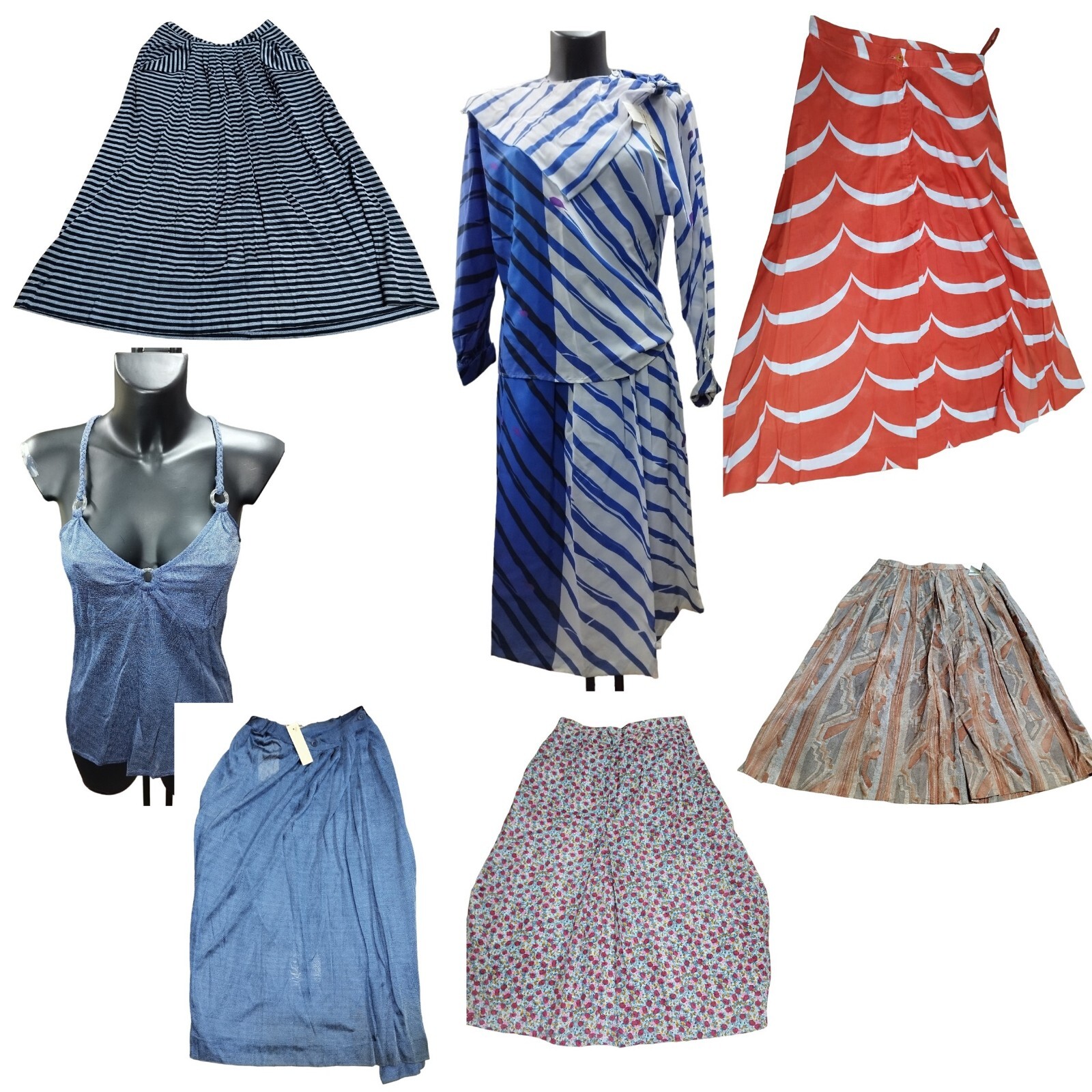 Abbigliamento Donna Anni Settanta Ottanta Estivo Vintage Inserzione Dinamica new