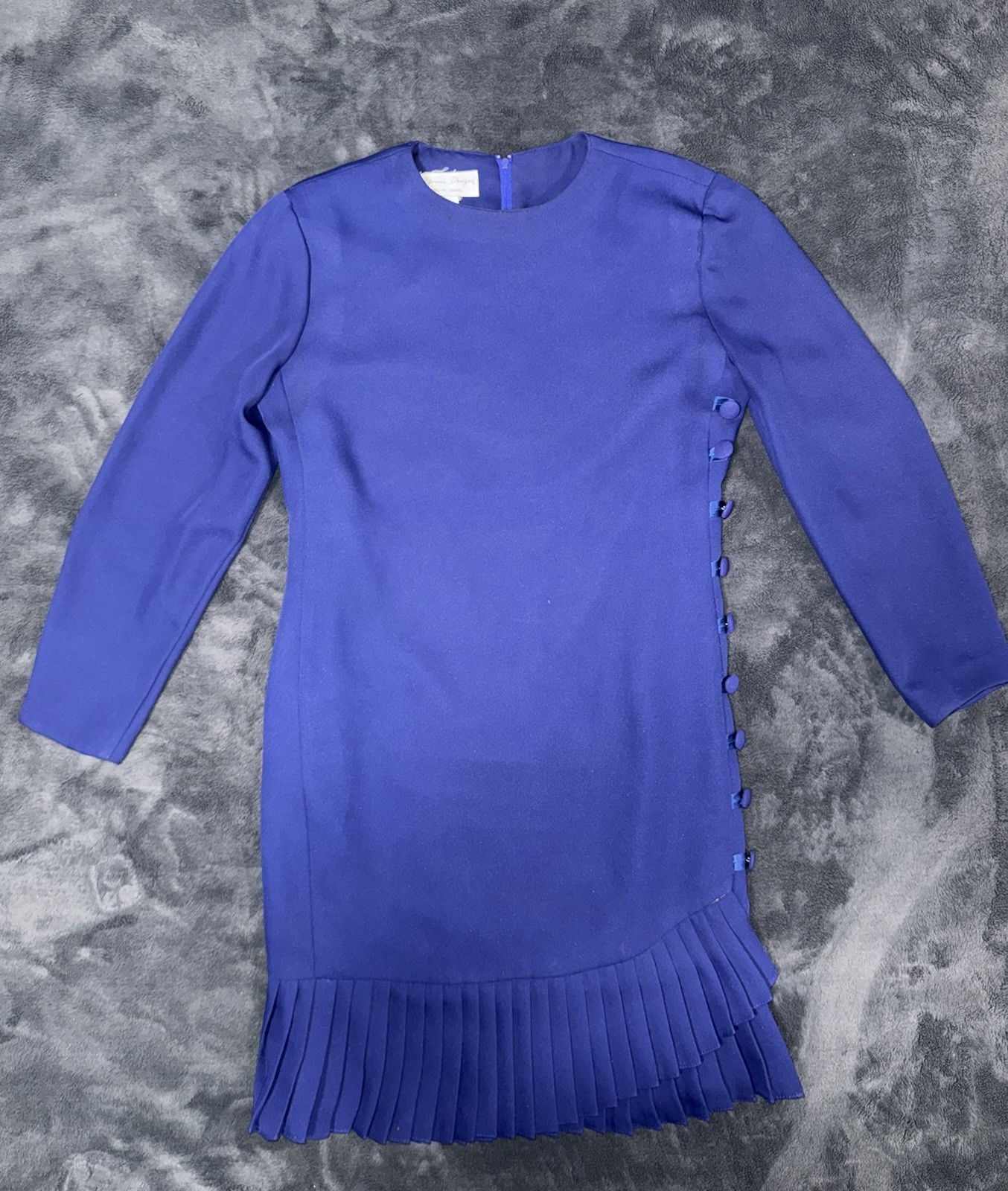 Vintage California Design by Dorothy Samuel Royal Blue Dress