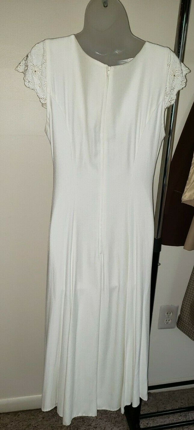 VINTAGE DRESS ELLEN ASHLEY SIZE 8 SUMMERY COCKTAIL FLIRTY LOVELY EMBROIDERY