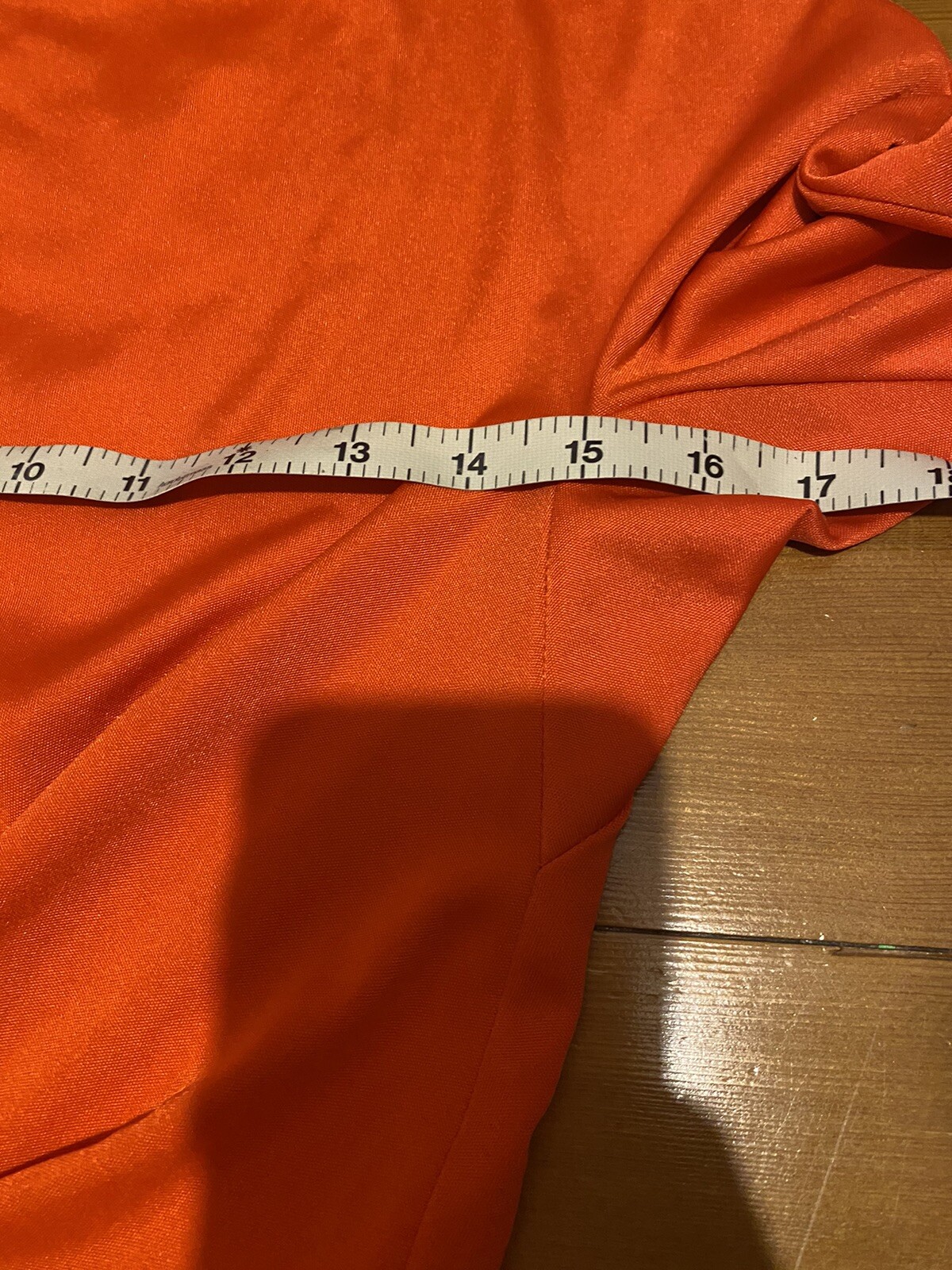 Halston IV Vintage 70s Women’s Dorian Caftan Maxi Dress Orange Red O/S Deep V