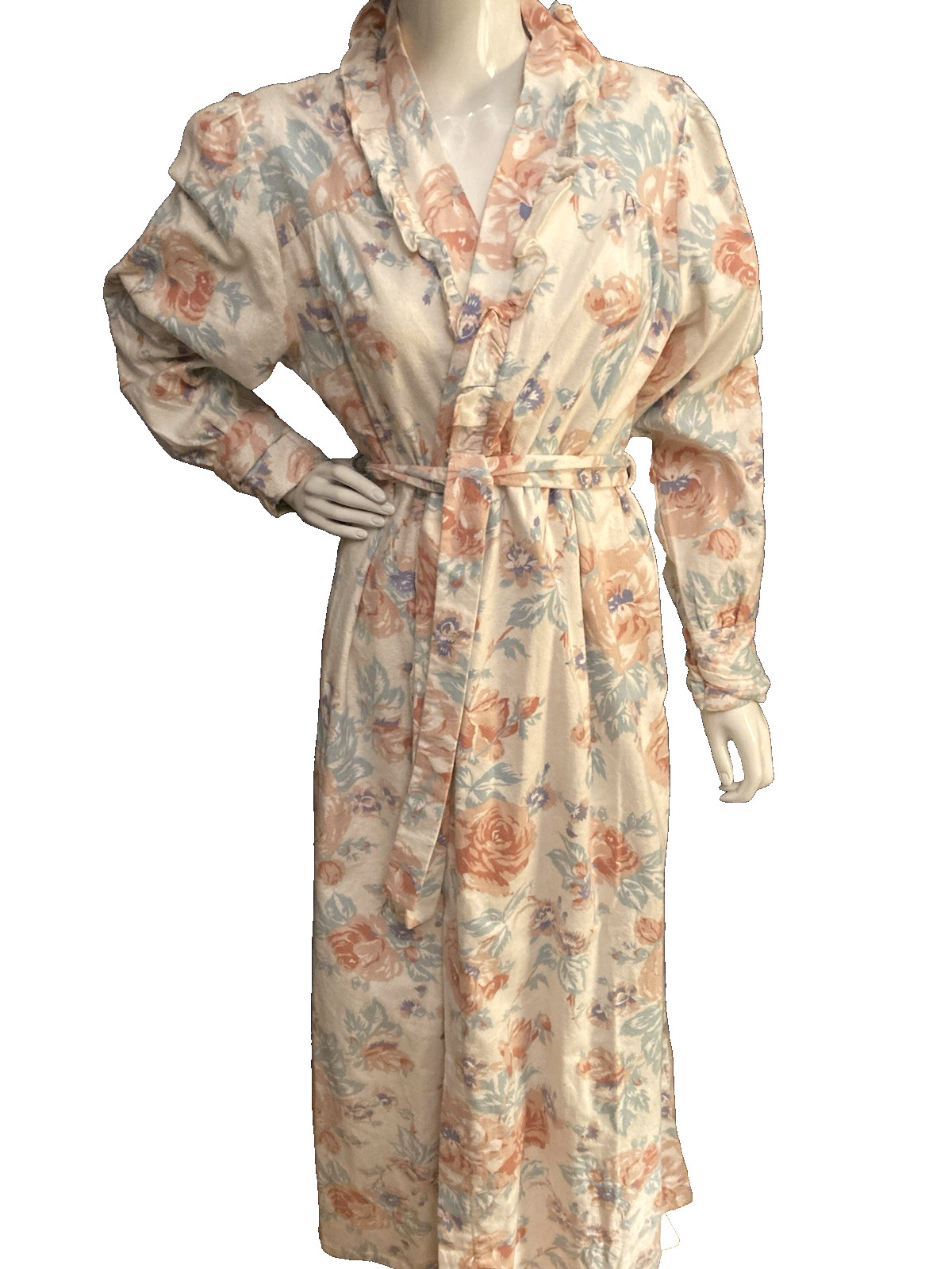 Jodie Arden Vintage NEW cotton flannel Robe large NOS