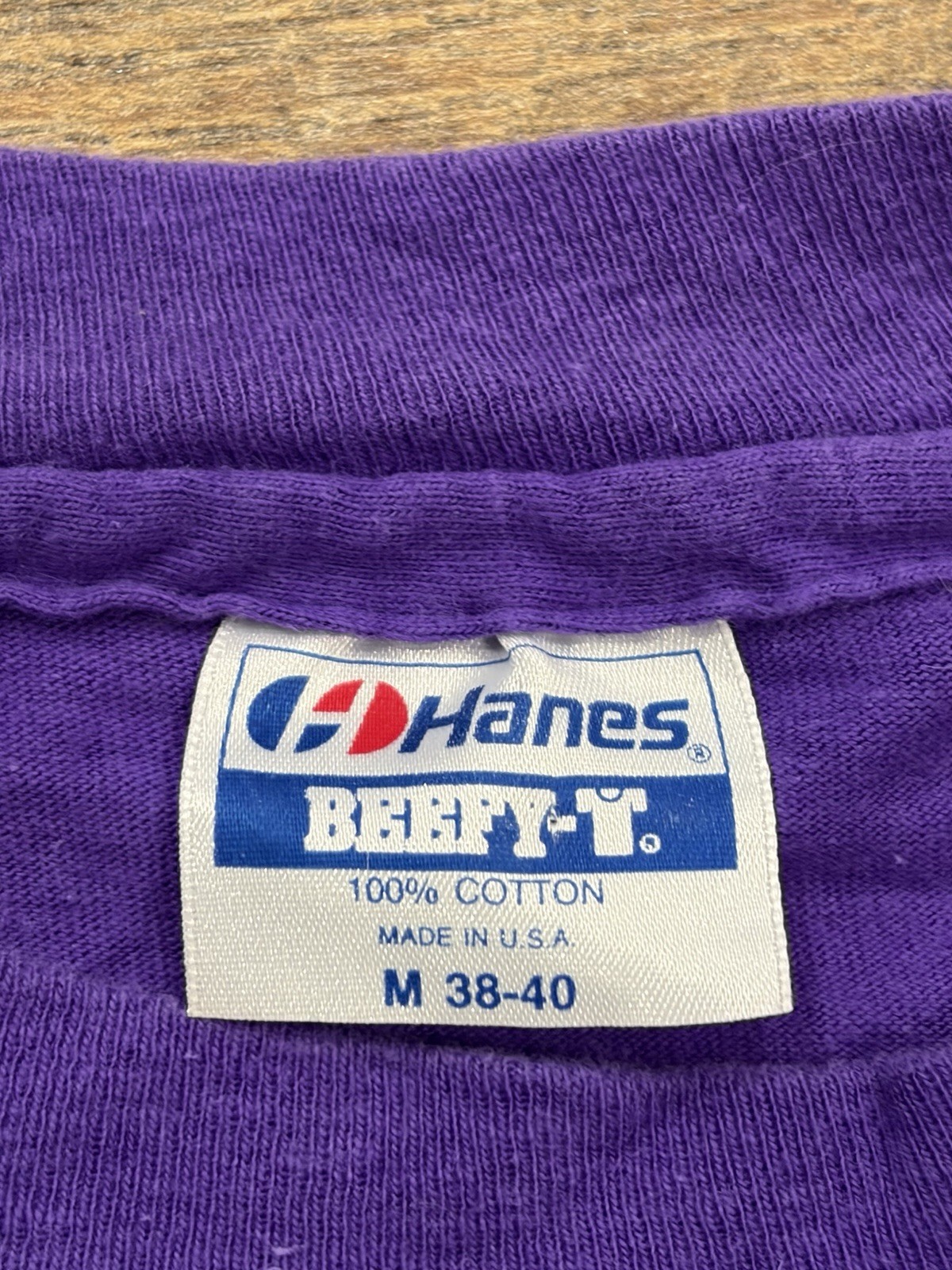 Vintage 80s Women’s Rights Pro Choice ACLU Graphic Tee Purple Medium Hanes Beefy