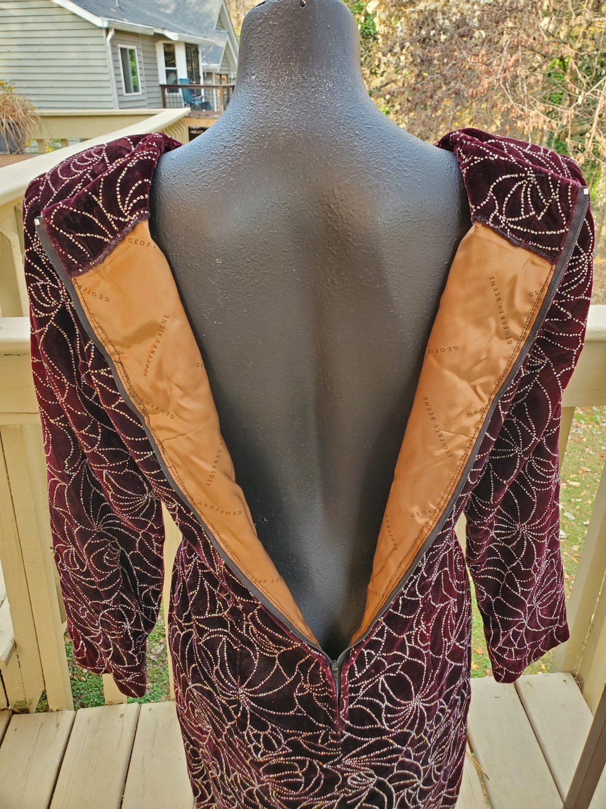 Vintage Geoffrey Beene Dress Rhinestone/Glitter Dress