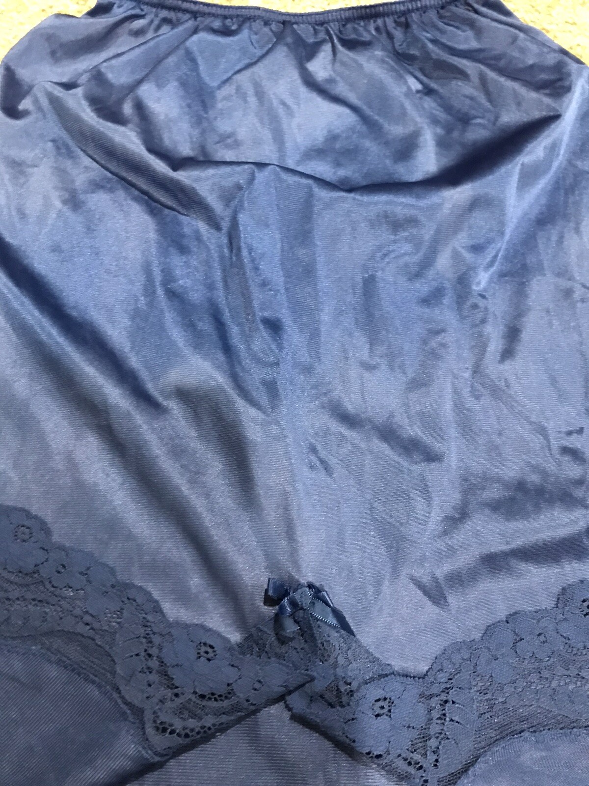 Vtg Ashley Taylor Floral 2-pc Camisole & Half Slip Set 100% Antron III Nylon