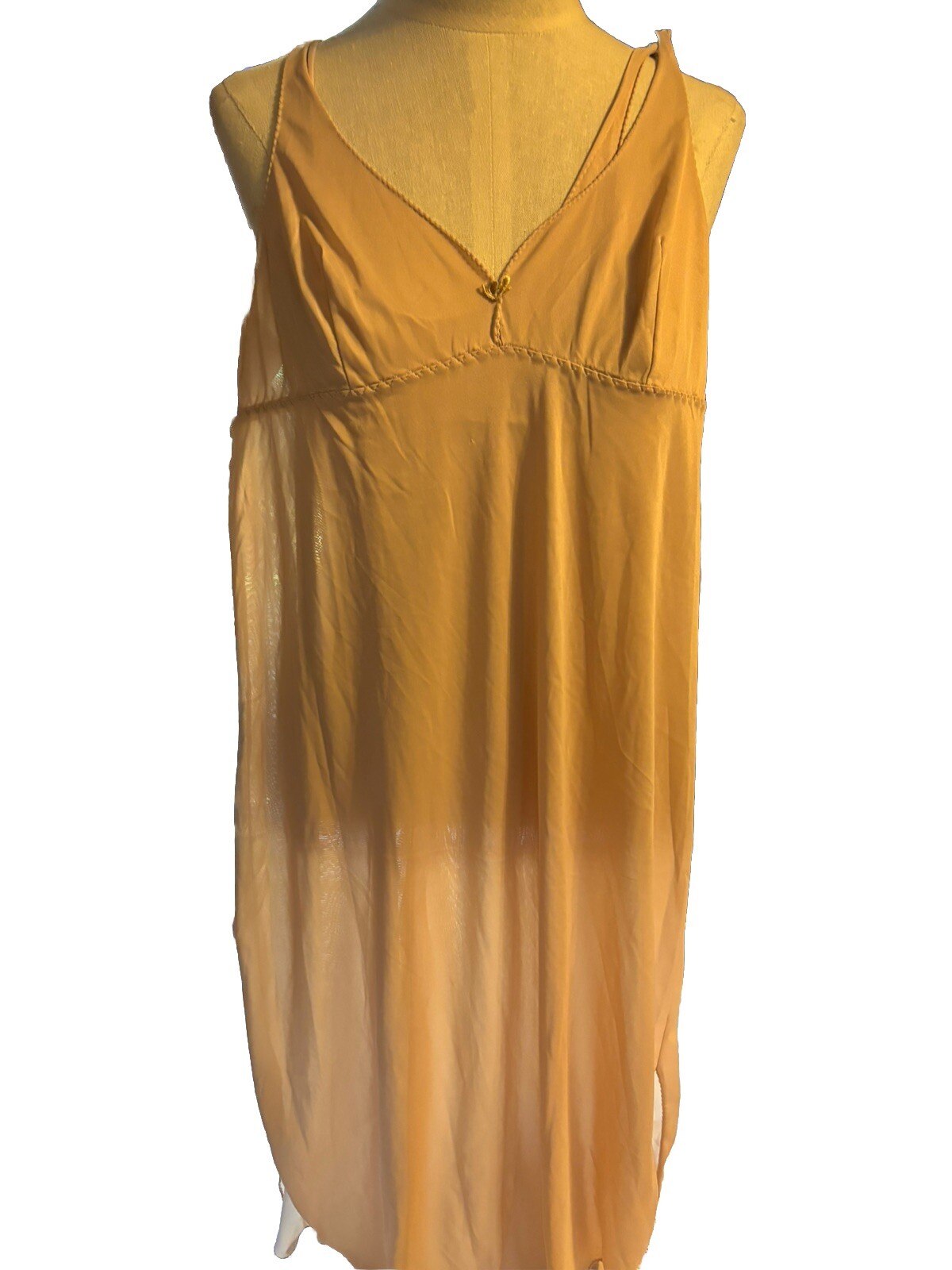 Formfit Rogers Women Tan USA Tan Slip/ Nightgown Sz 38 Tall 16-18