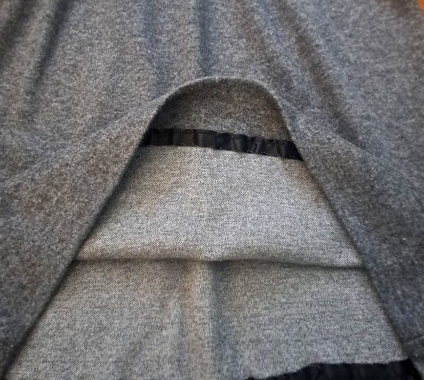 Vintage Willi of California Dress Womens Gray 80s Sweatshirt Elastic Waist M