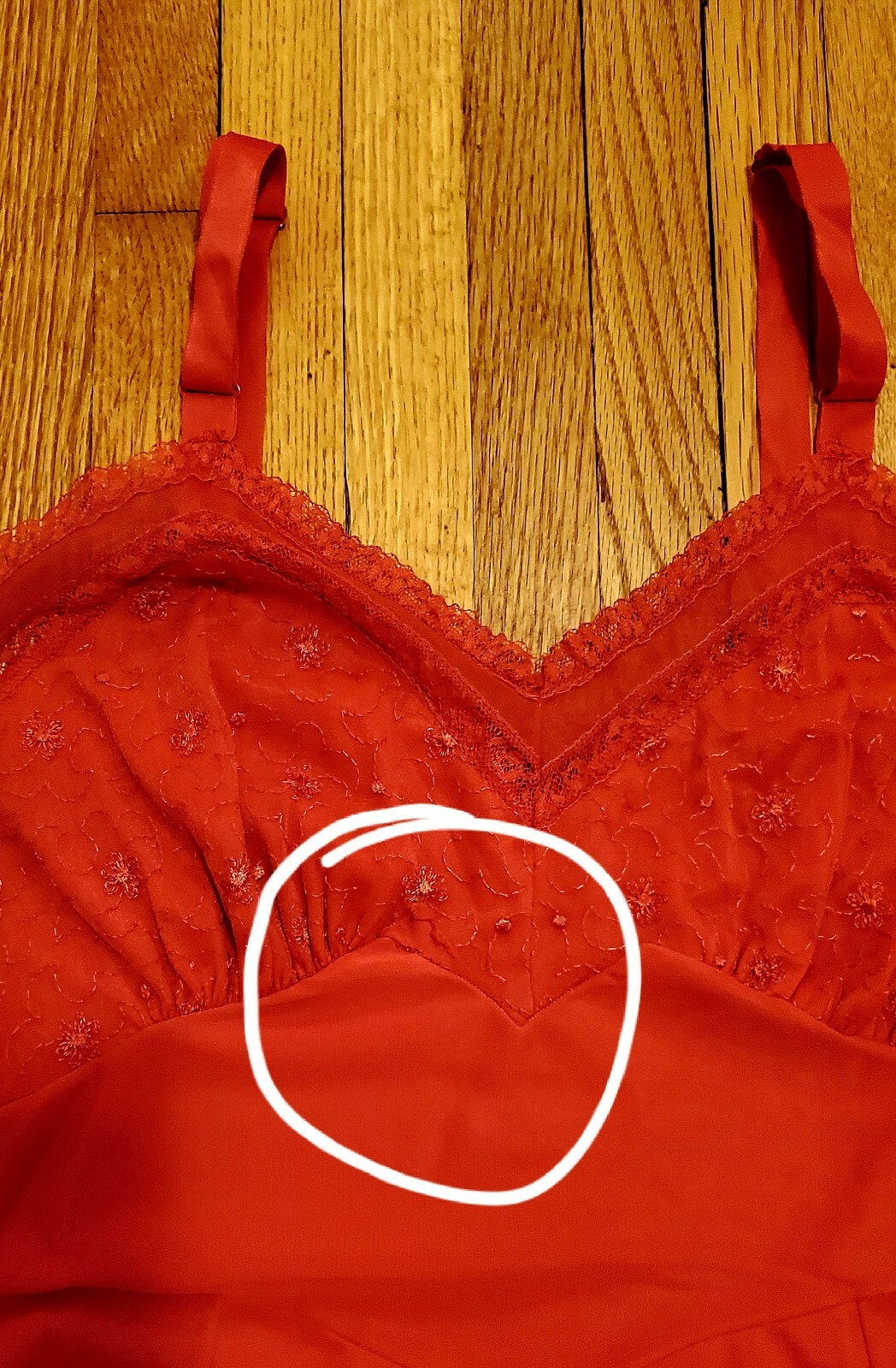 Stoneswear Vintage Red Slip Size 34 Tall M