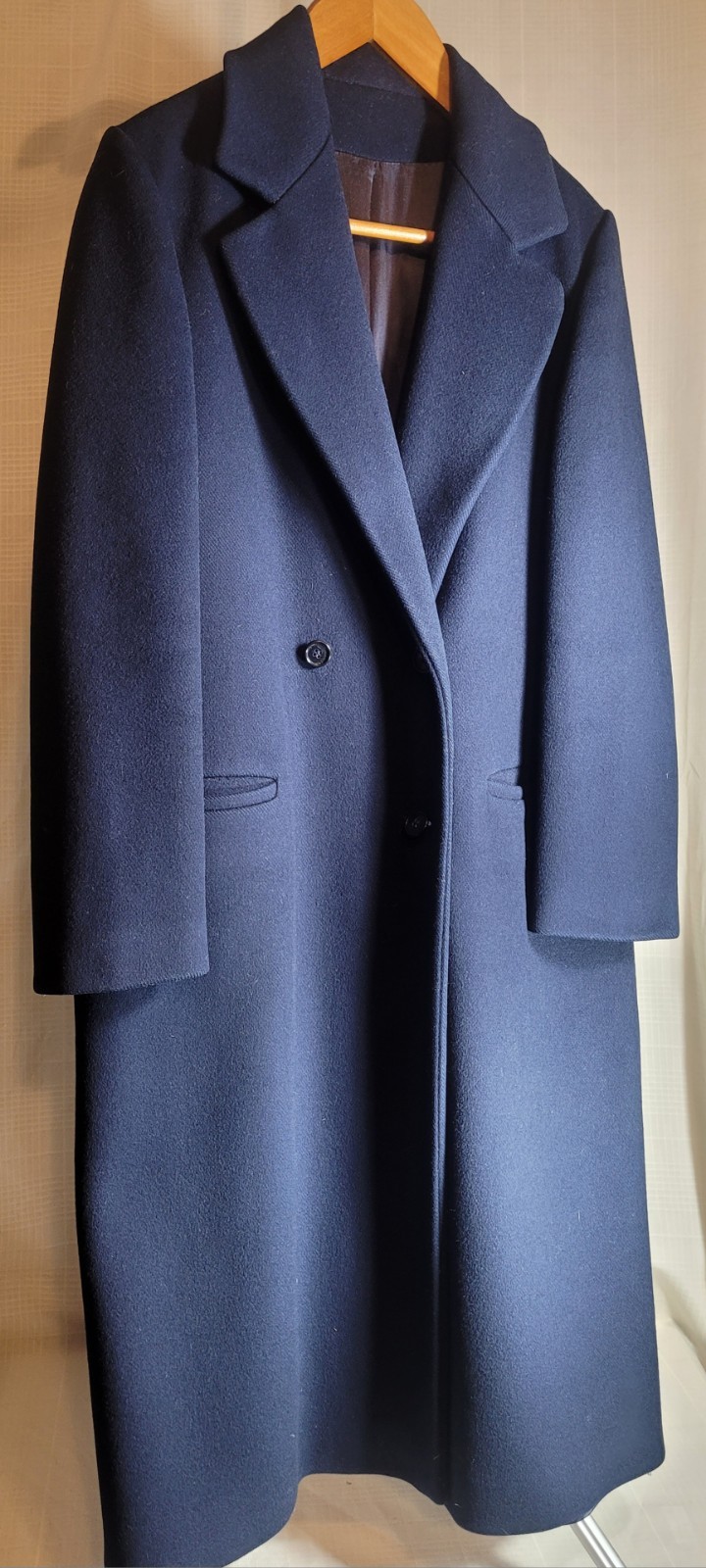 Vintage 100% Pure Wool Over Coat Womens Andover Tweeds A Stevens Fabric Jacket