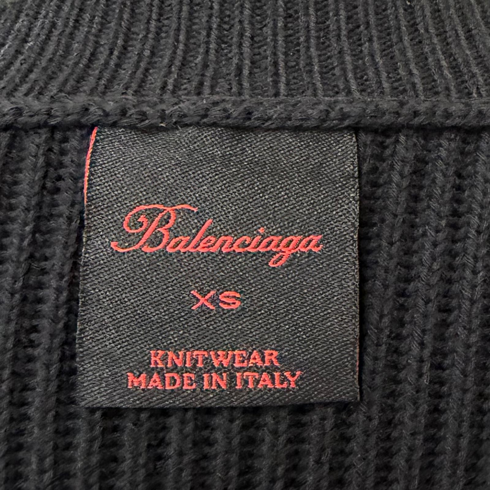 Balenciaga Cotton Wool Knit Sweater – DUTY FREE