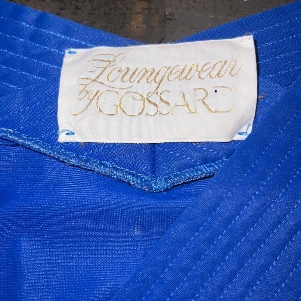 Vintage Blue Loungewear by Gossard Zipper Loungewear Size Medium