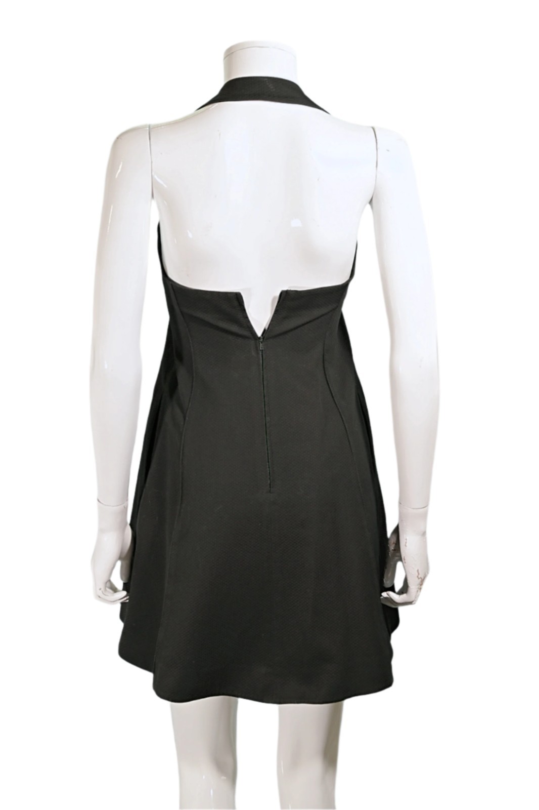 Vintage Claude Montana Black Mini Halter Dress, 'Montana’ Made in Italy XS/XXS