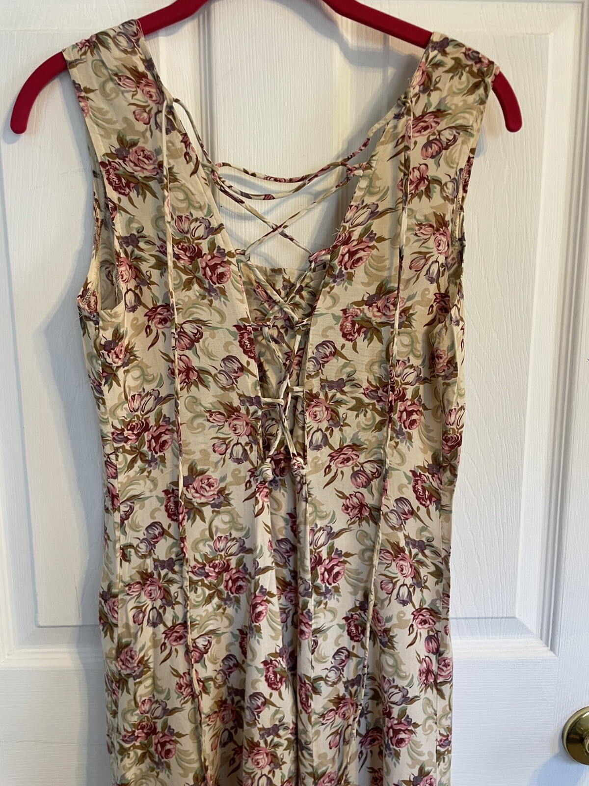 Joni Blair Vtg Late 1980’s Floral Maxi Dress Size 10 Cottagecore Prairie Boho