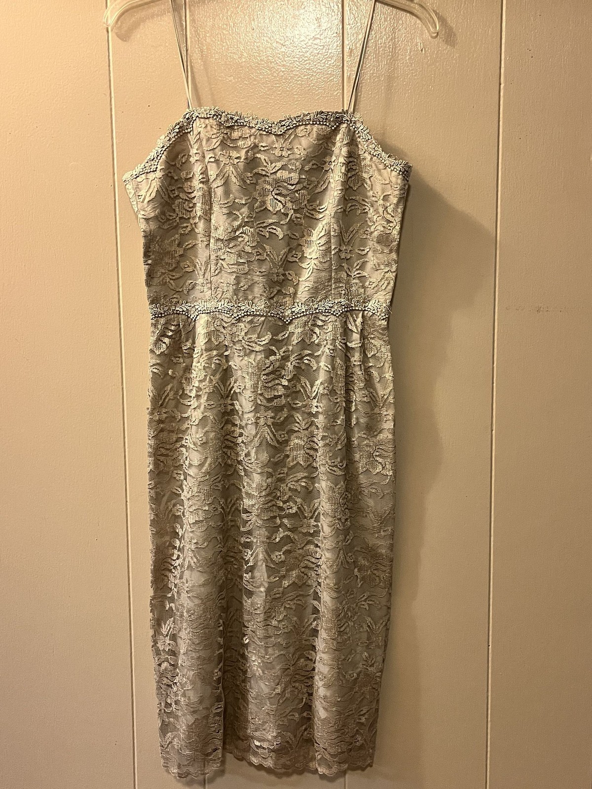 Vintage Lace Dress with Jacket Bari Protas Cachet Size 7/8 NEW with Tag