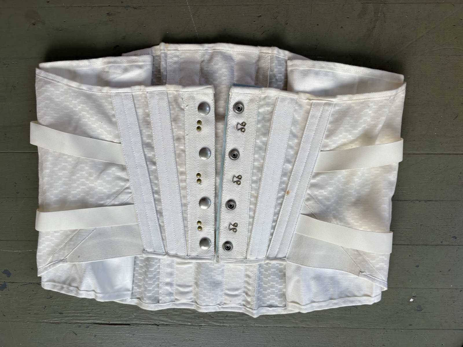 Vintage 1970s lace up Fan Medical Corset Girdle Brace Cosplay W Up To 35