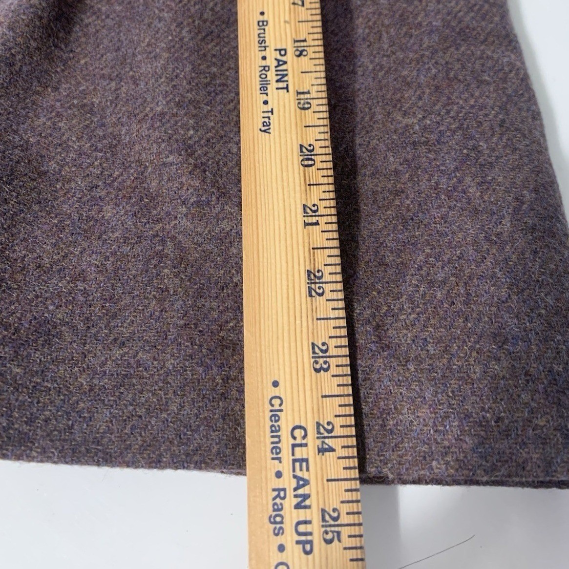 Prestige of Boston Wool Skirt 14 Vintage Purple Tweed Midi ILGWU Union Made Fall