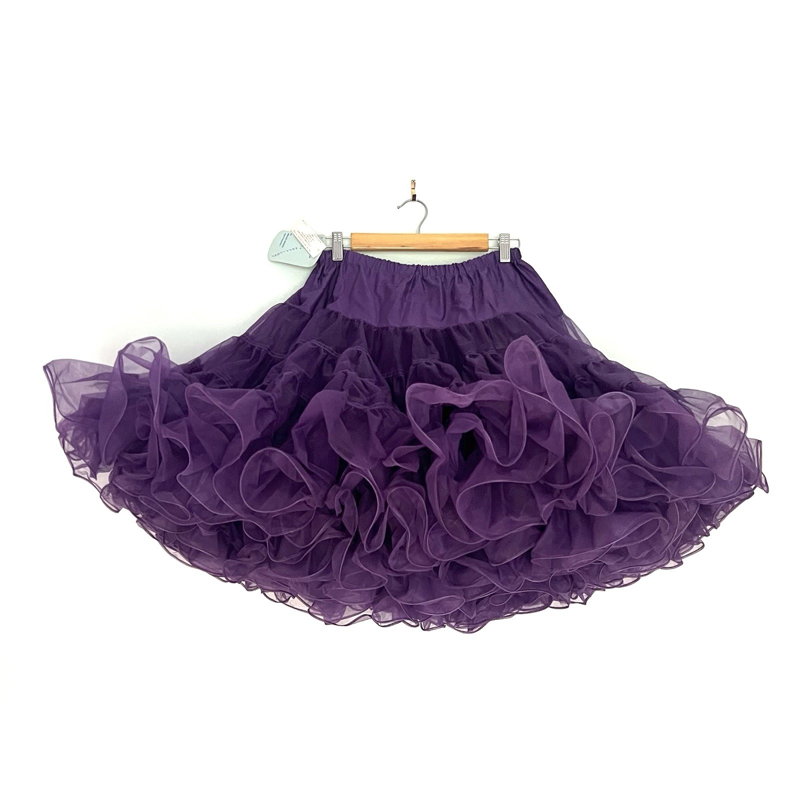 Vintage Purple Square Dance Rockabilly Crinoline Petticoat Dead Stock Size M