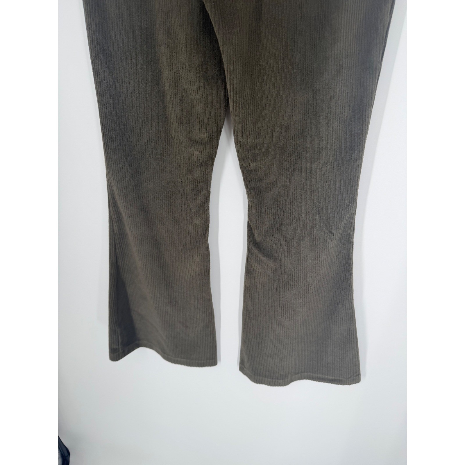 Aerie Womens Groove-On Rib Velour Flare Pants Small Boho Chic Festival 70s Retro